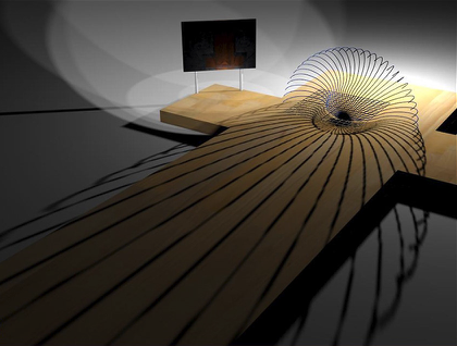 If enlarged, it can be visualized as a set or a ramp backdrop