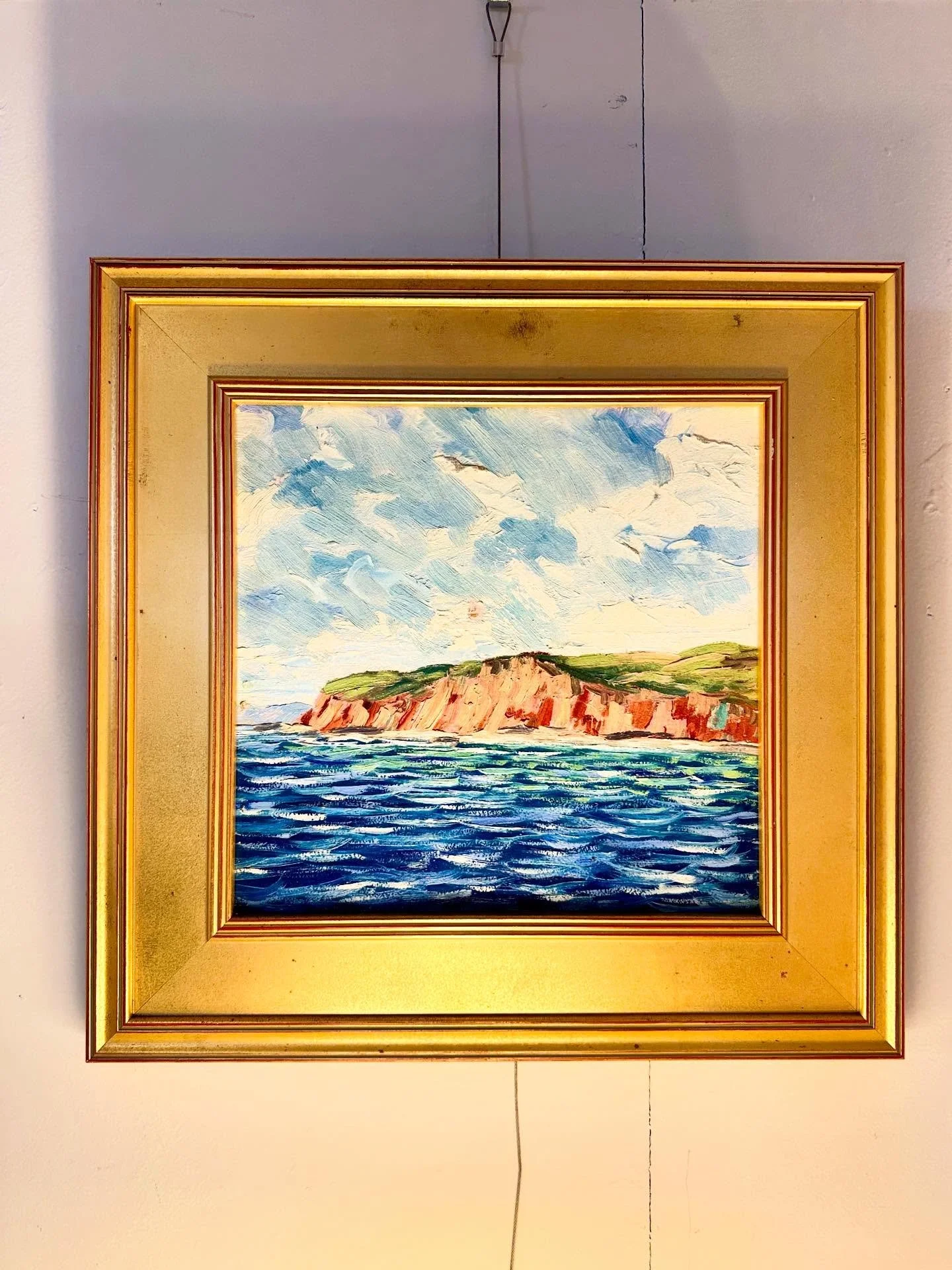 A beautiful oil on board water scene by Carol Sirak 
$276.50
18&rdquo; x 18&rdquo;

Call 215-798-6970 or stop in to purchase 
All sales are final
#curatedcollections #consignment #originalartwork #carolsirak #art