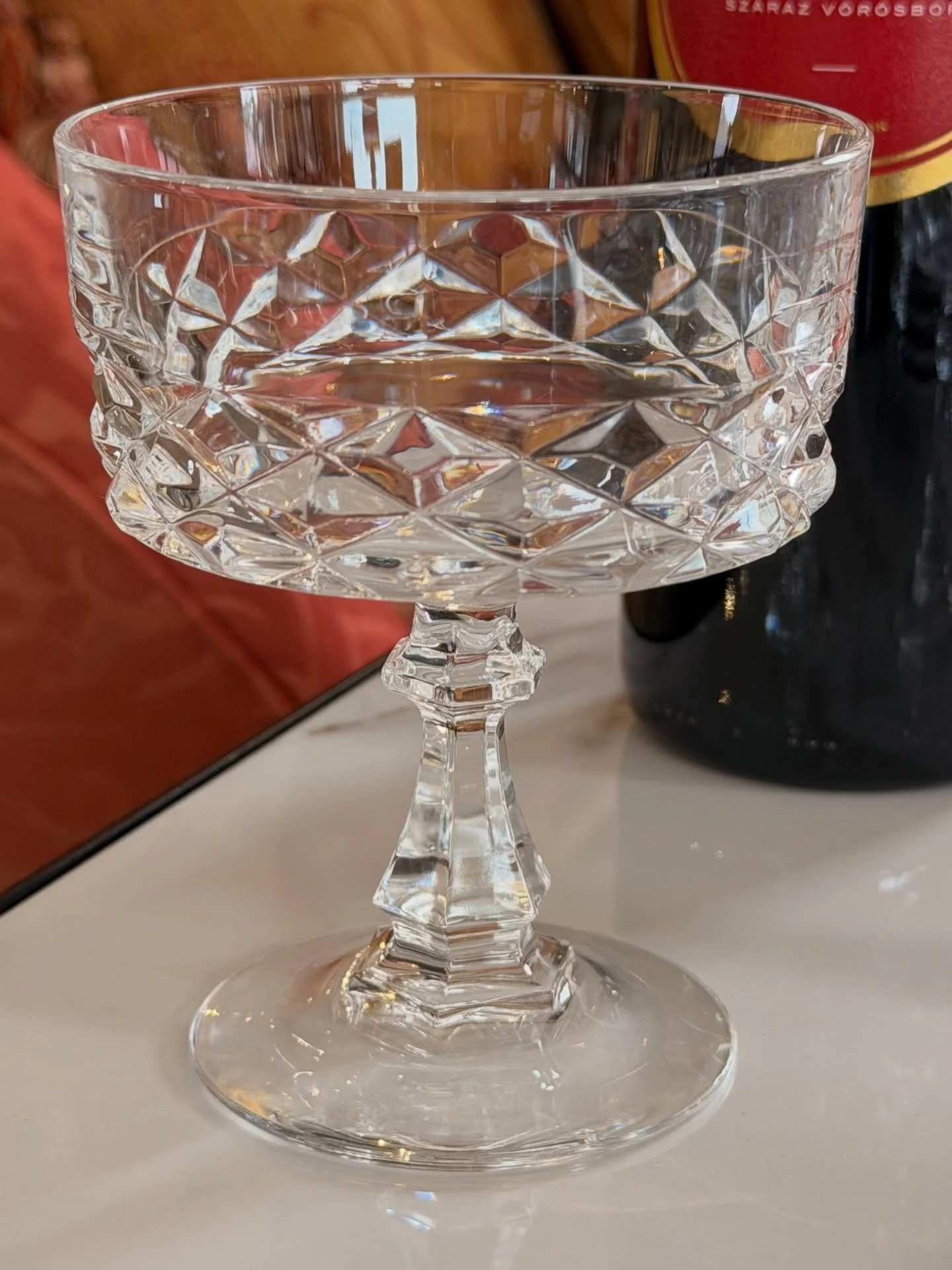 A gorgeous set of six crystal coupes.
These are a nice size and are fabulous for cocktails. 
Manhattans🍒Martinis🍸and of course they can be used for champagne🥂🍾
$90 for the set

Call 215-798-6970 or stop in to purchase.
All sales are final.
#cryst