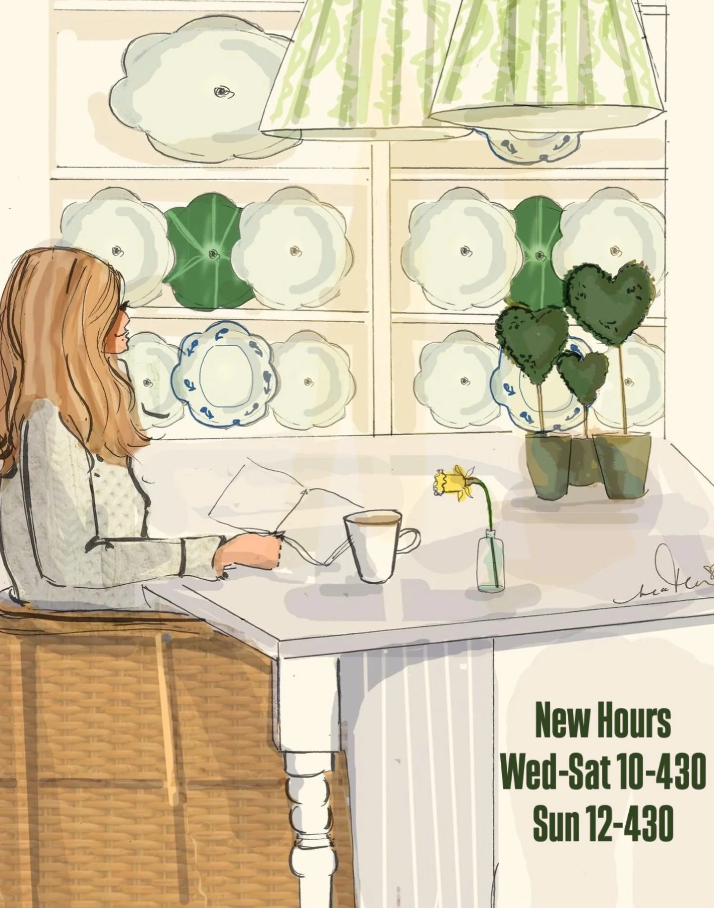 We have new hours.
Open Wed-Sat 10-430 &amp; Sun 12-430
Closed Mon &amp; Tues
Thank you! 

#consignment #buckscounty #newhopepa #curatedcollections