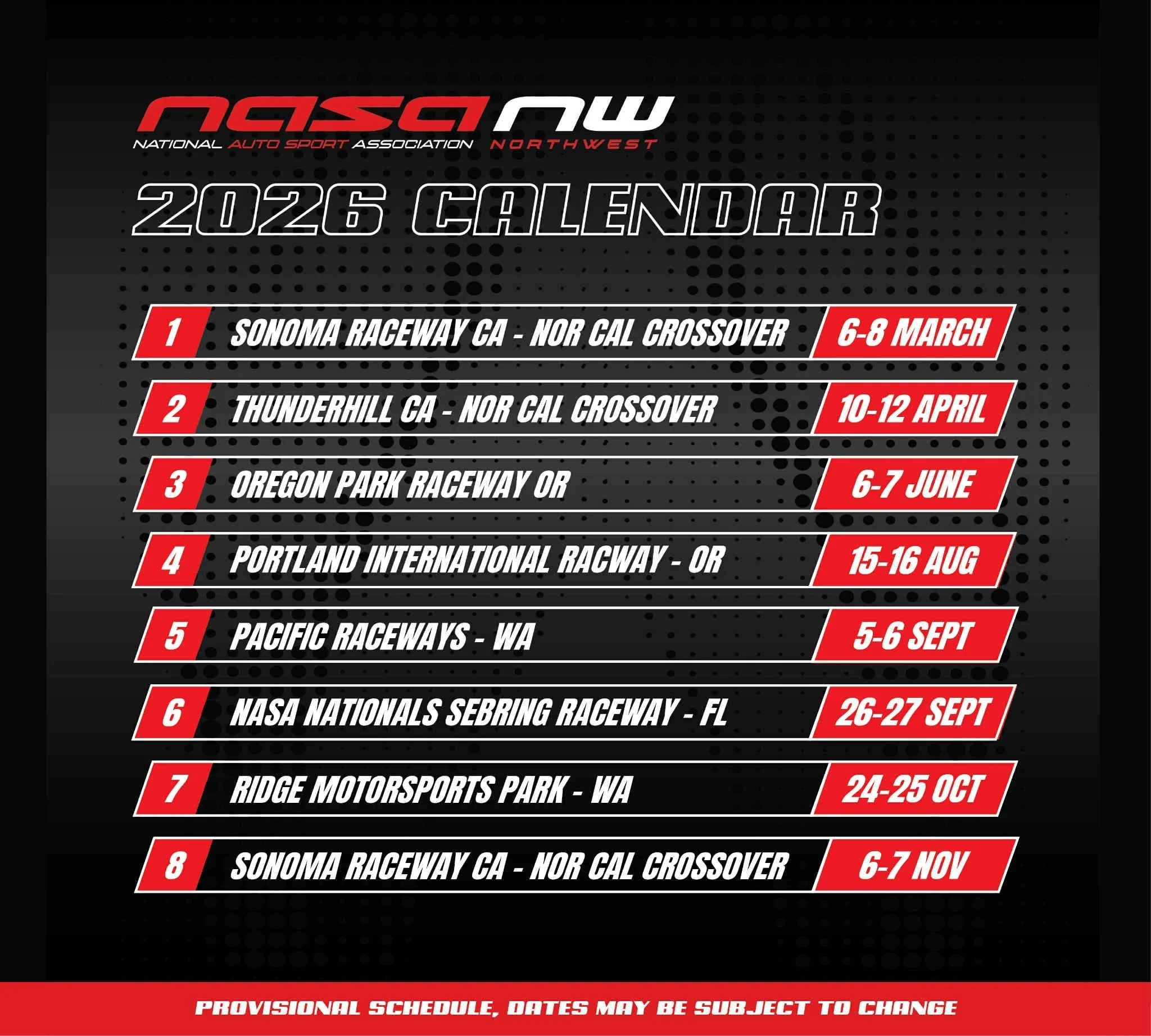 NASA Northwest is back! We've had a LOT of interest in Spec3 in the Pacific Northwest and we are proud to announce you can build those cars now! NASA NorCal Spec3 is just getting started in 2026 as well so this is a perfect opportunity to jump in wit