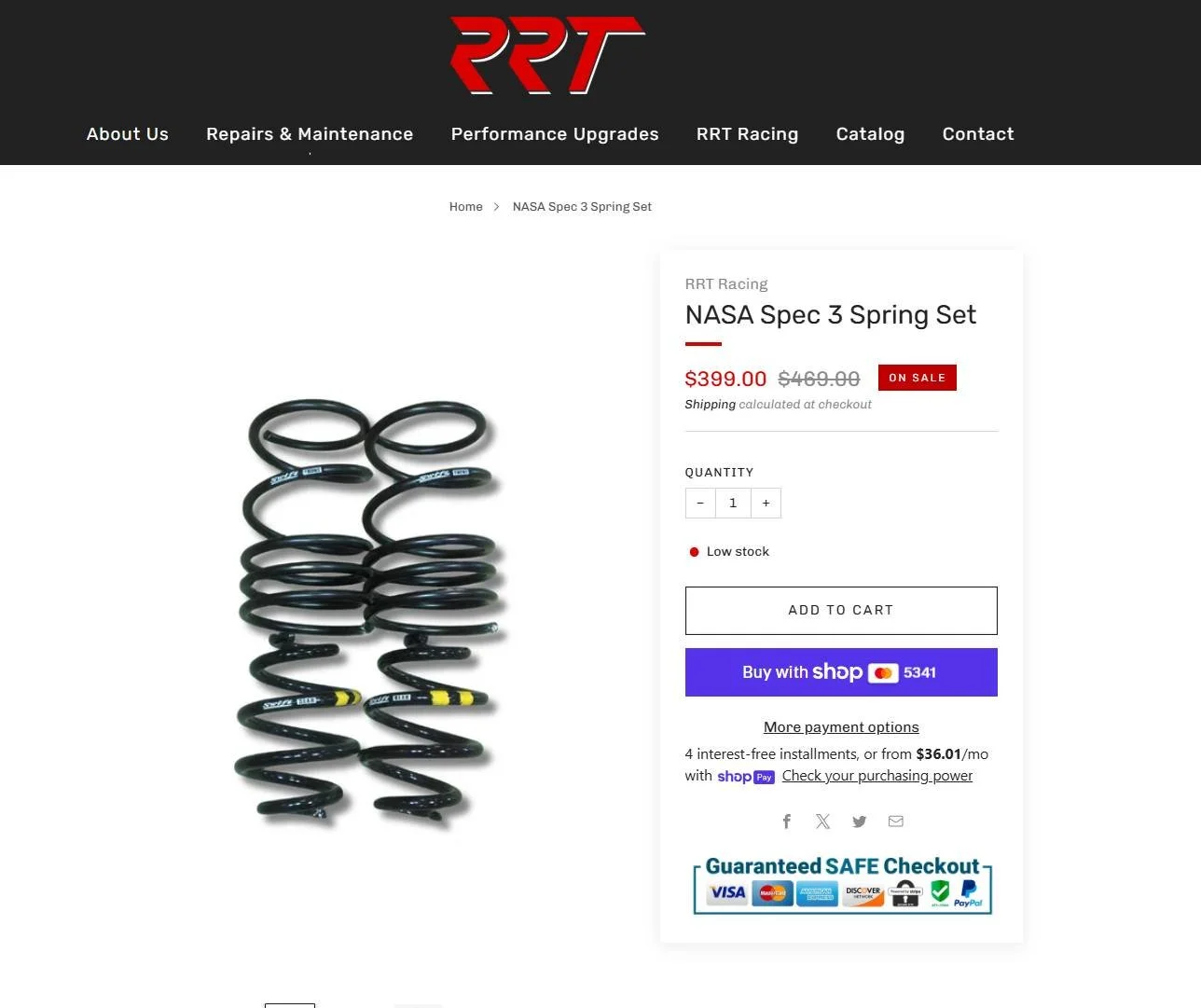 Spec3 springs are back in stock at RRT. Get them early in your build as they are one of the (very few) bespoke items for Spec3 and thus can have a wait time when ordering! 

https://rrtautomotive.com/products/nasa-spec-3-spring-set