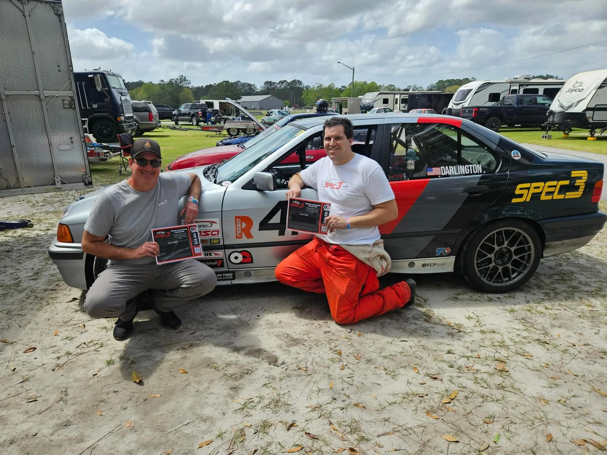 Thank you @ogracing for supporting Spec3 racers! Congratulations Chris Araj and Daniel Darlington for winning vouchers to OG racing just for showing up to race!