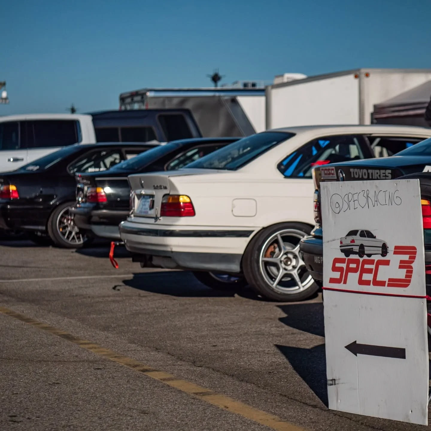 Spec3 is rolling into @hyperfest with @nasamidatlantic at @virnow! Three days of racing in front of thousands of spectators, and tons of fun in the infield with drifting, rally, a burnout contest, and more! 

#bmw #e36 #racing #nasaspec3