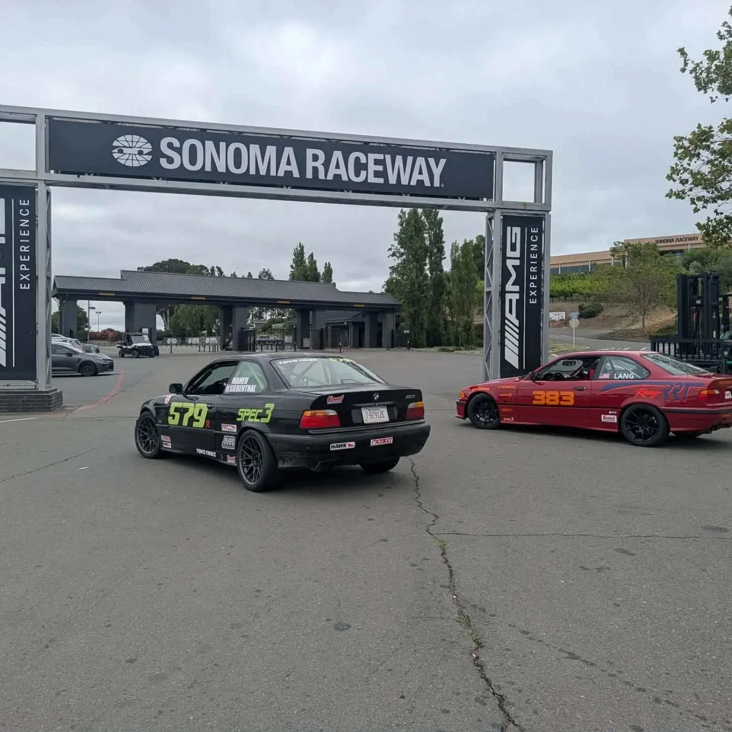 Day 2 at @racesonoma with @nasanorcal and @nasa_socal ! A steering rack leak kept @kyle_drivn out of the race yesterday but we're back in action today!