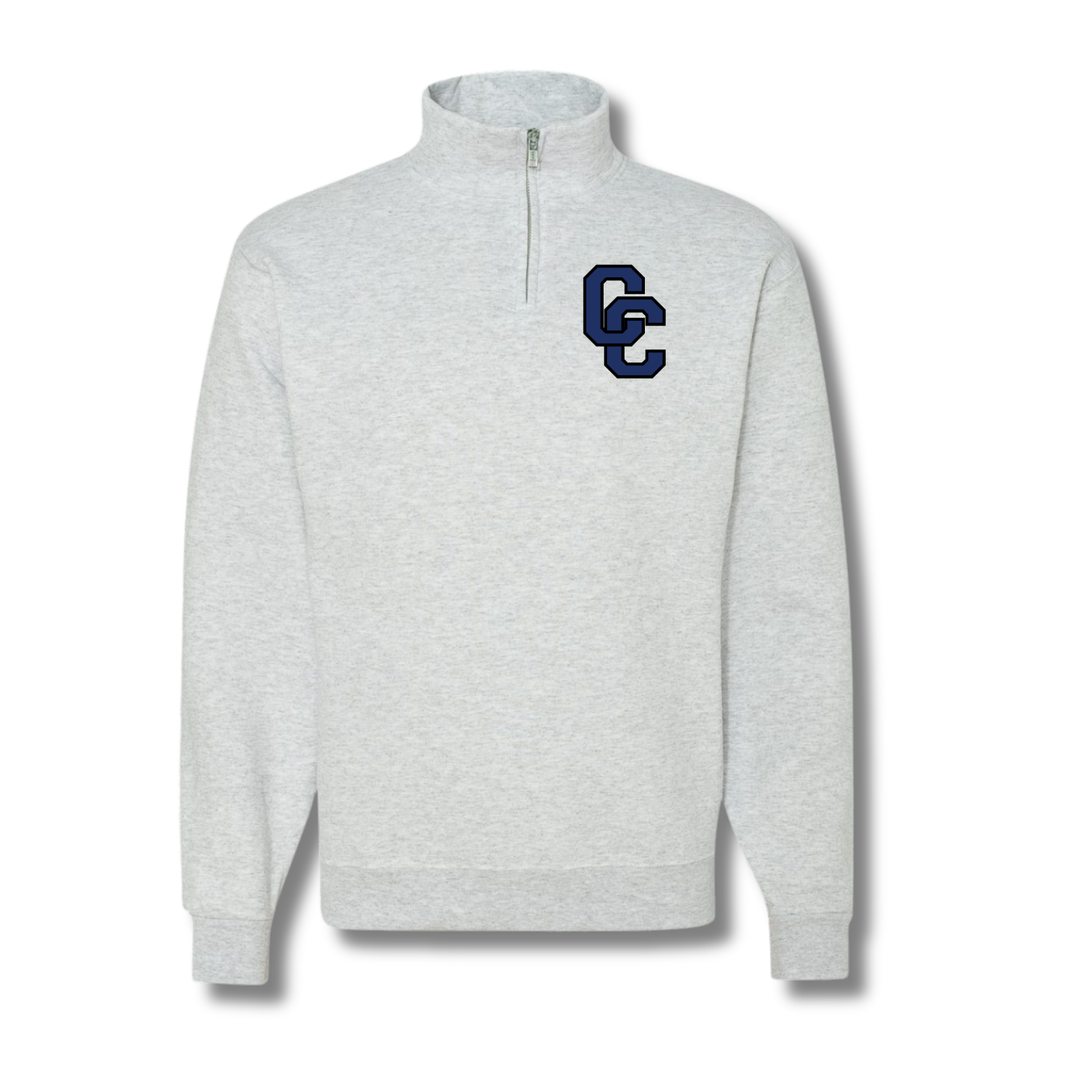 CC 1/4 Zip Sweatshirt - Light Grey