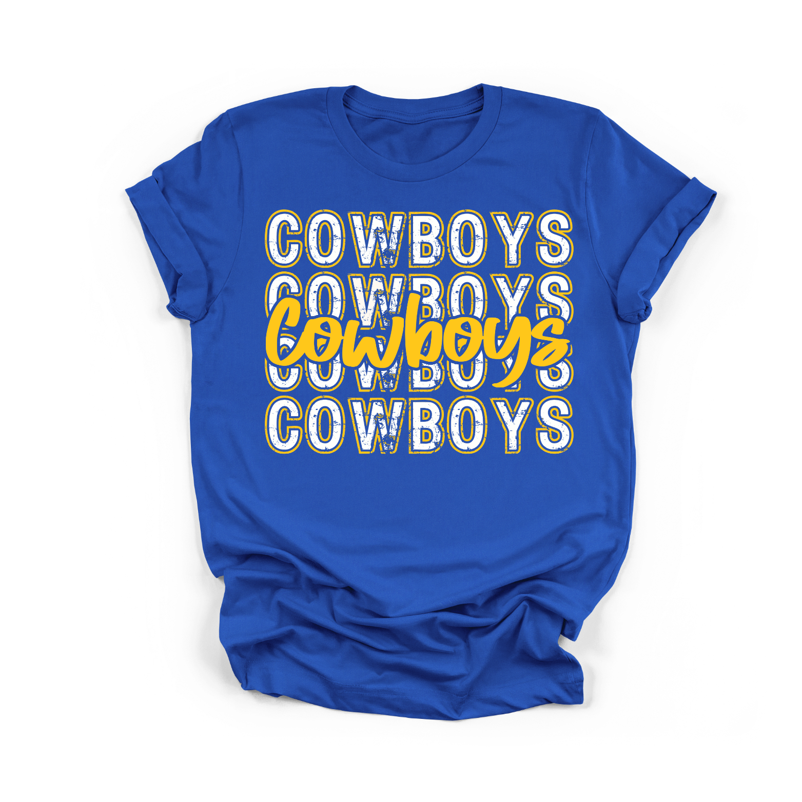 Distressed  Royal Tee