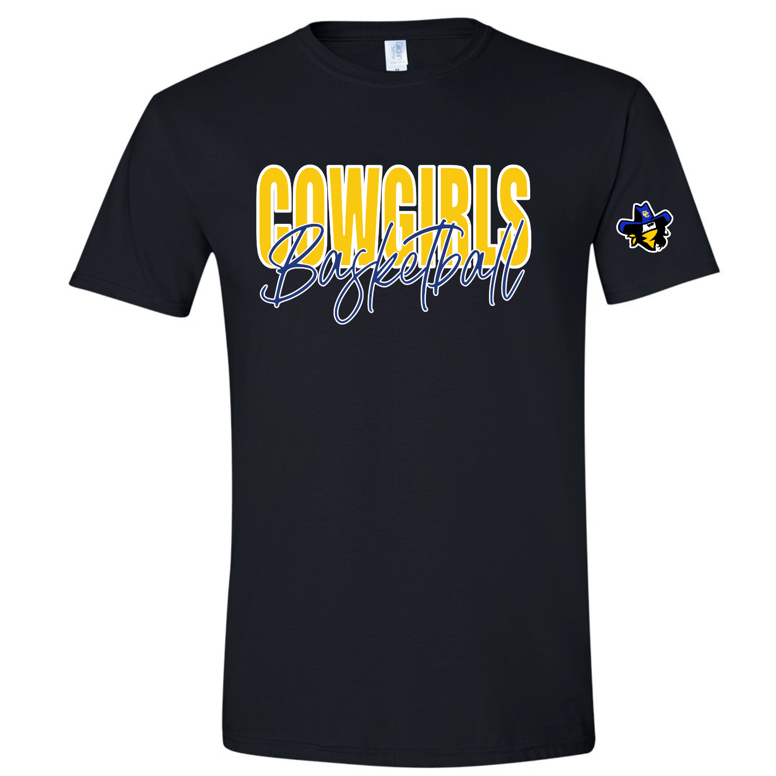 Cowgirls Cursive Tee-Mascot Sleeve