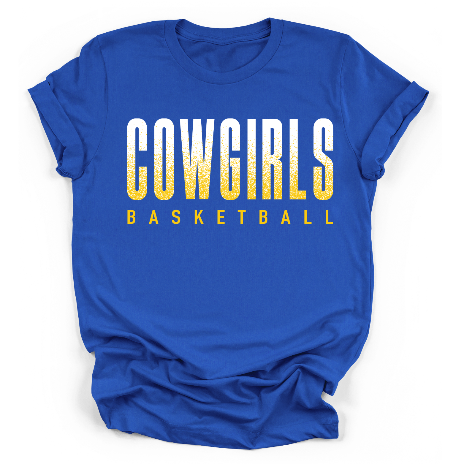 Cowgirls Basketball Tee-Mascot Sleeve