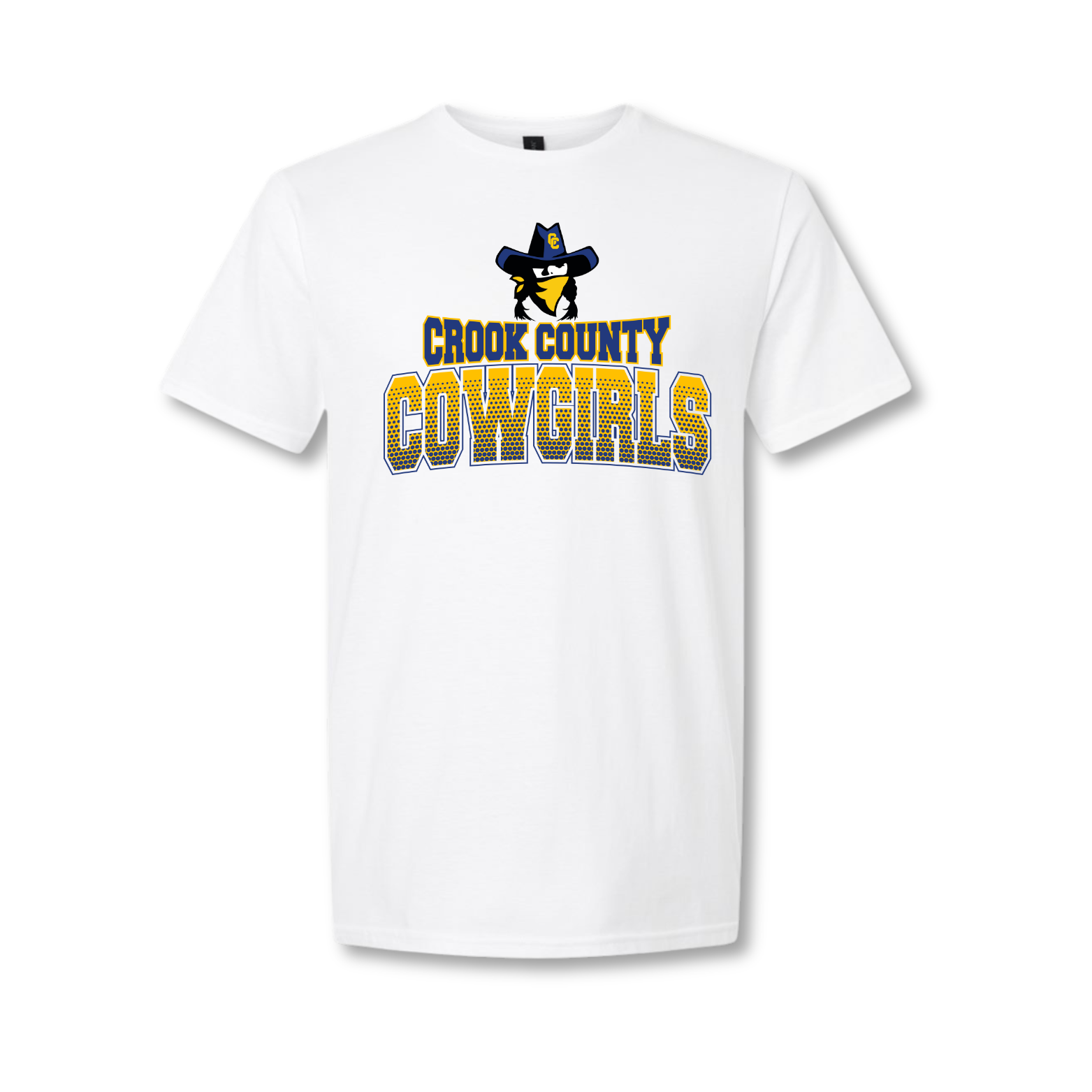 Cowgirls Mascot Tee-White-Adult