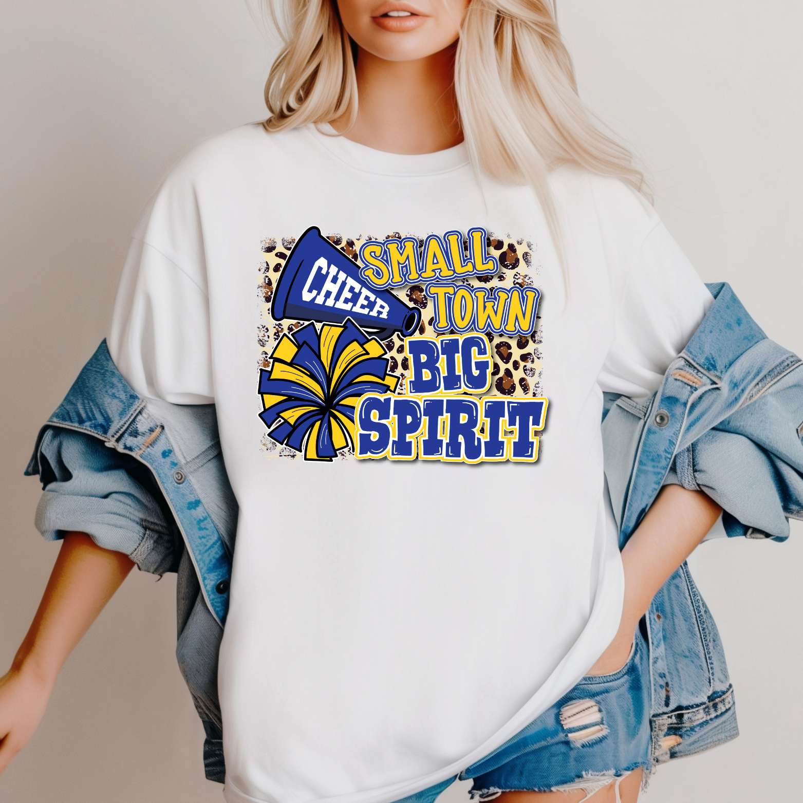 Small Town Big Spirit Tee- White