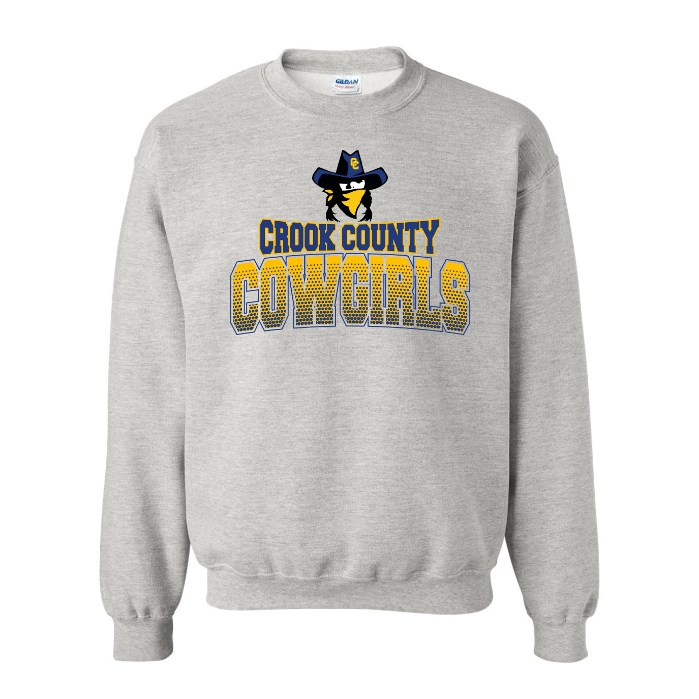 CC Cowgirls Crewneck Sweatshirt -Grey-Adult