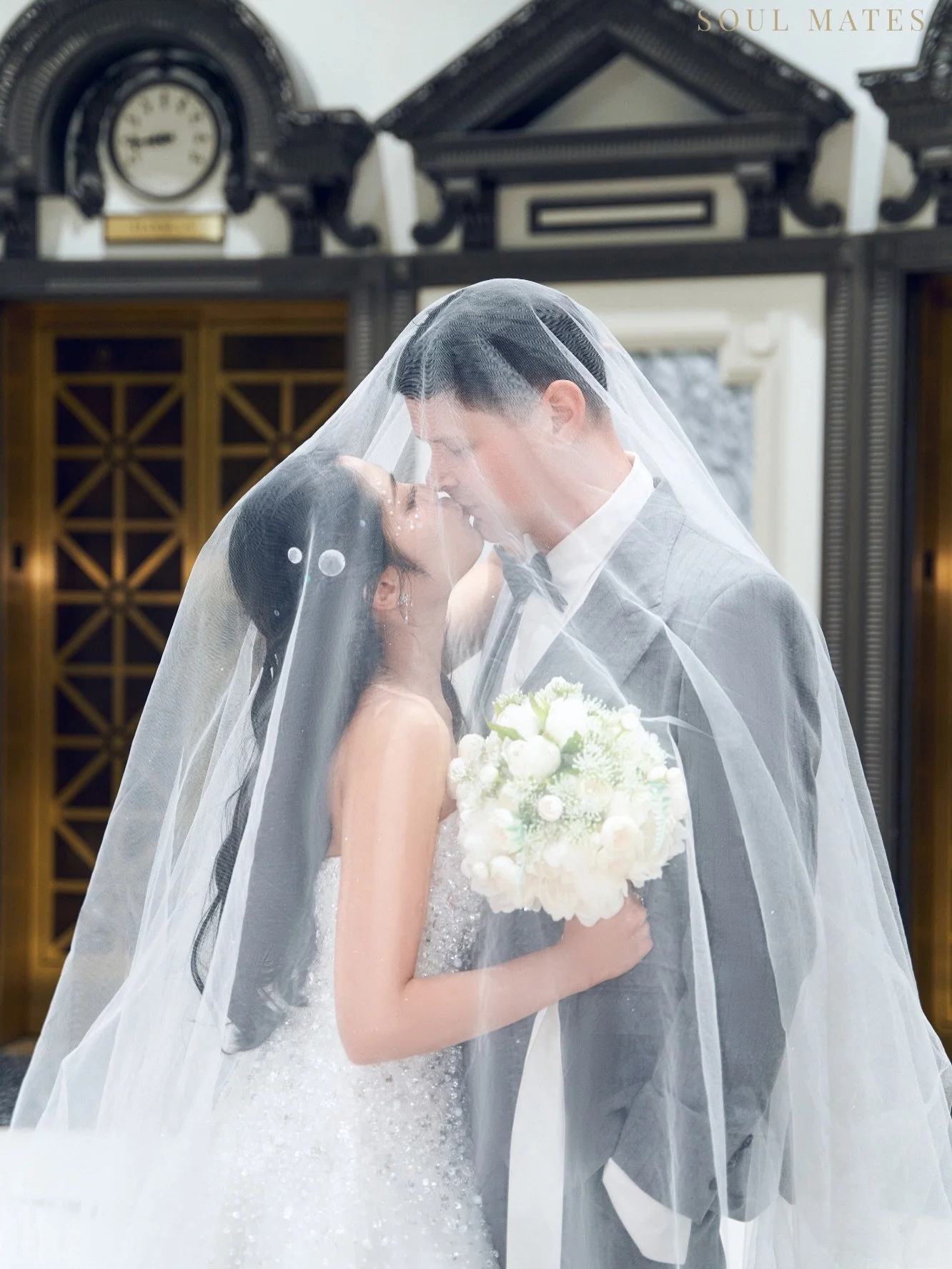 Time cannot wear down the shore where love decides to stay. When we learned the groom was Navy, our makeup artist placed the ocean gently into Debbie's hair &mdash;shells resting like quiet promises, crystals shimmering like distant tides.

&ldquo;I&