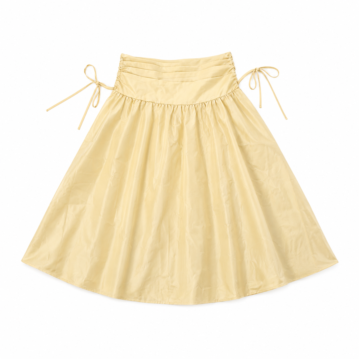 CIDER Yellow Flare Skirt XS