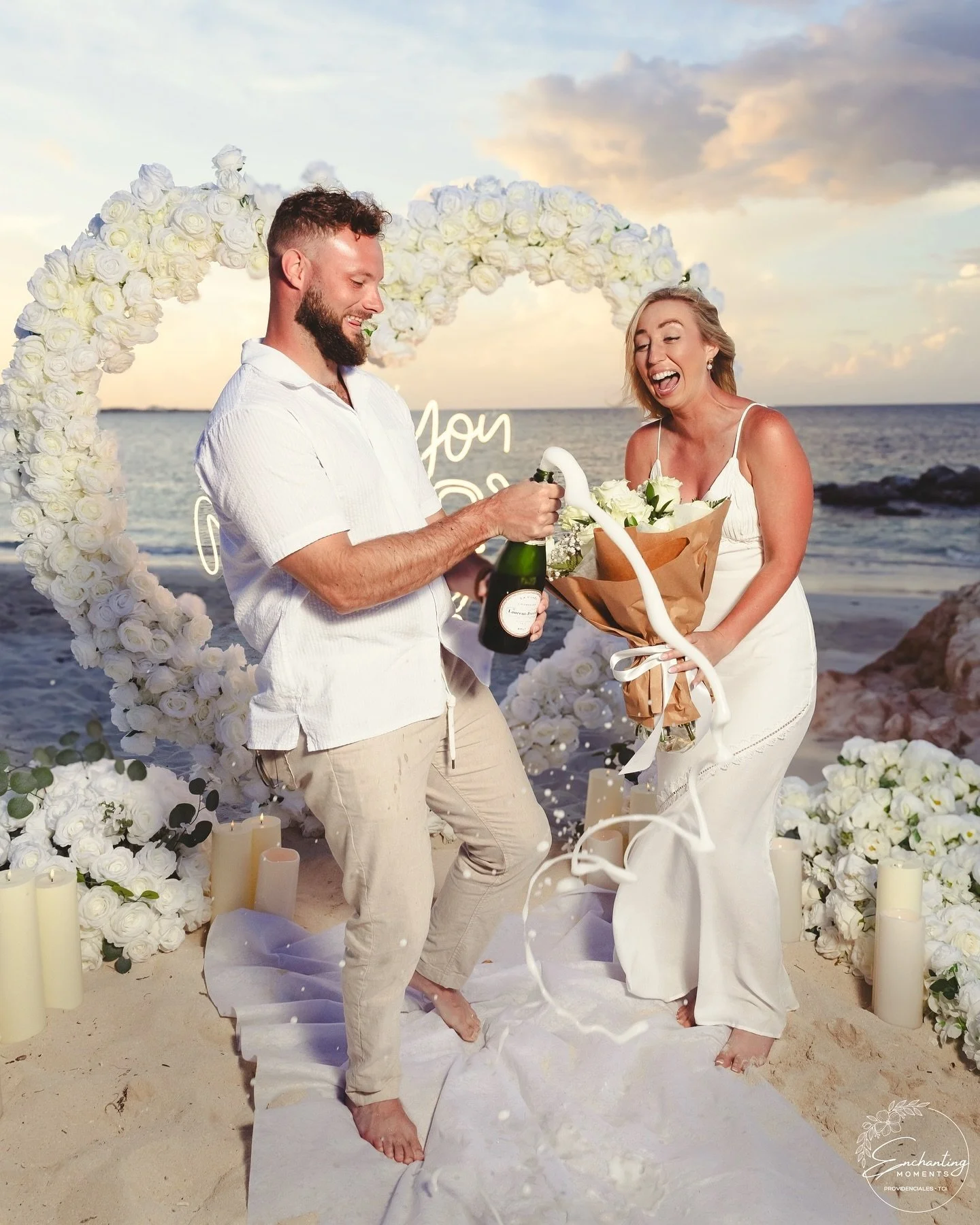 Philip + Chelsea 🤍💍 It&rsquo;s time to Celebrate! 

Congratulations to our couple from last nights proposal on the gorgeous shores of Turks and Caicos! We wish you a lifetime of joy and happiness together. 

Planning to propose in Turks and Caicos 