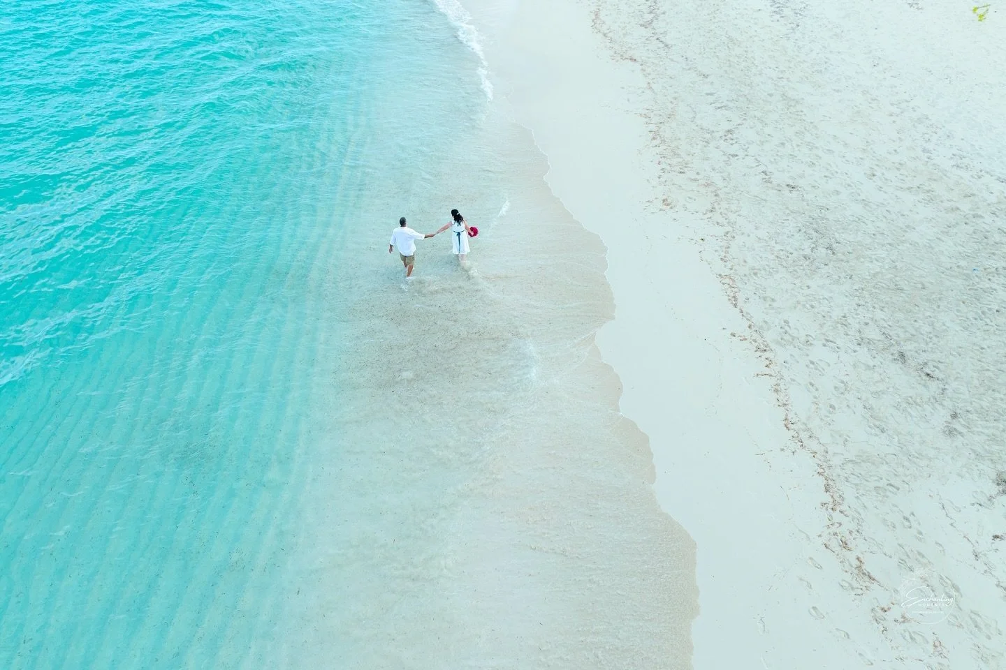 Views from Russ and Rebecca&rsquo;s intimate and timeless wedding ceremony, surrounded by turquoise seas.
After eight wonderful years together, our lovely couple said &ldquo;I do&rdquo; surrounded by the tranquil waves of the beautiful Atlantic Ocean