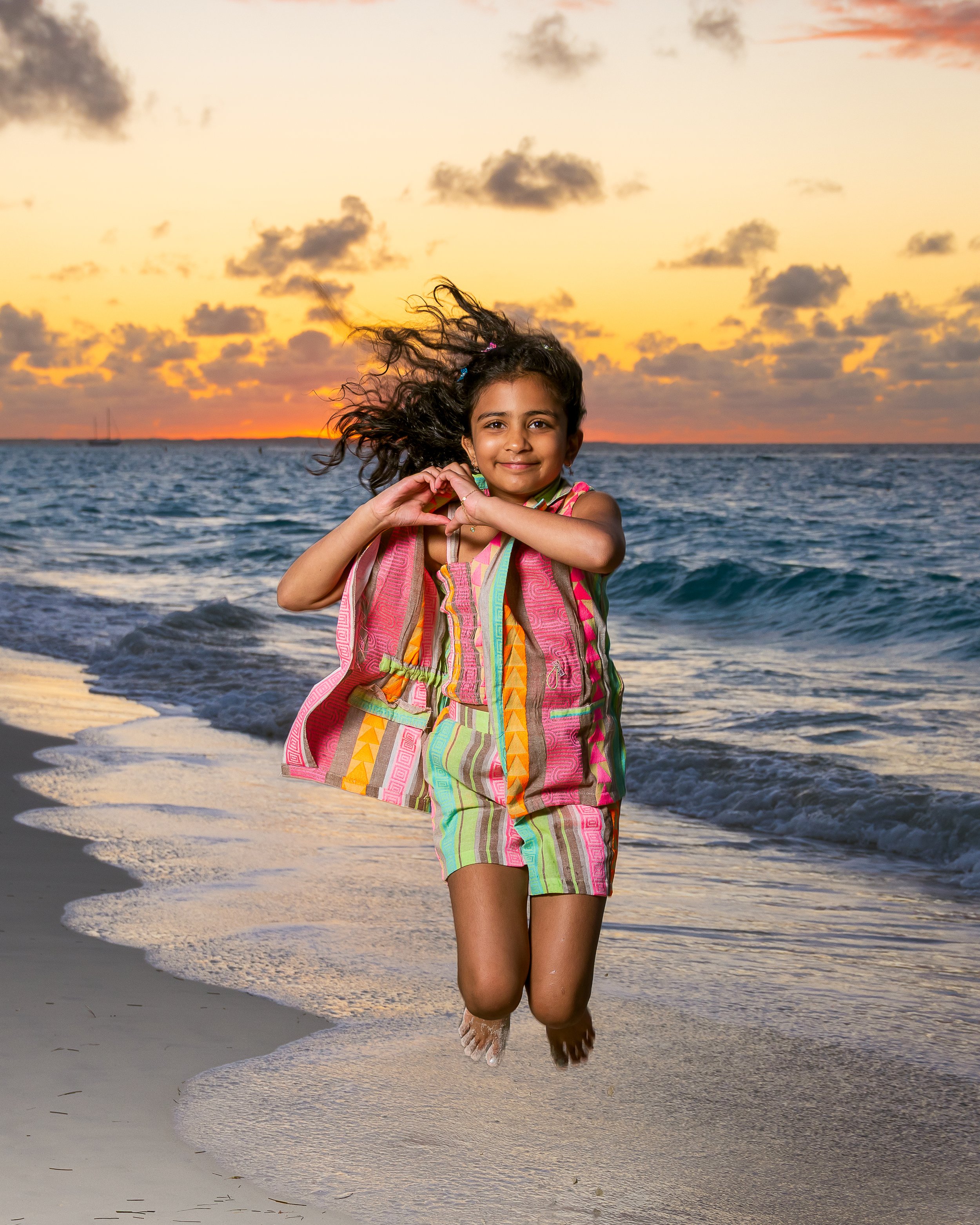 Turks and Caicos sunset photoshoot