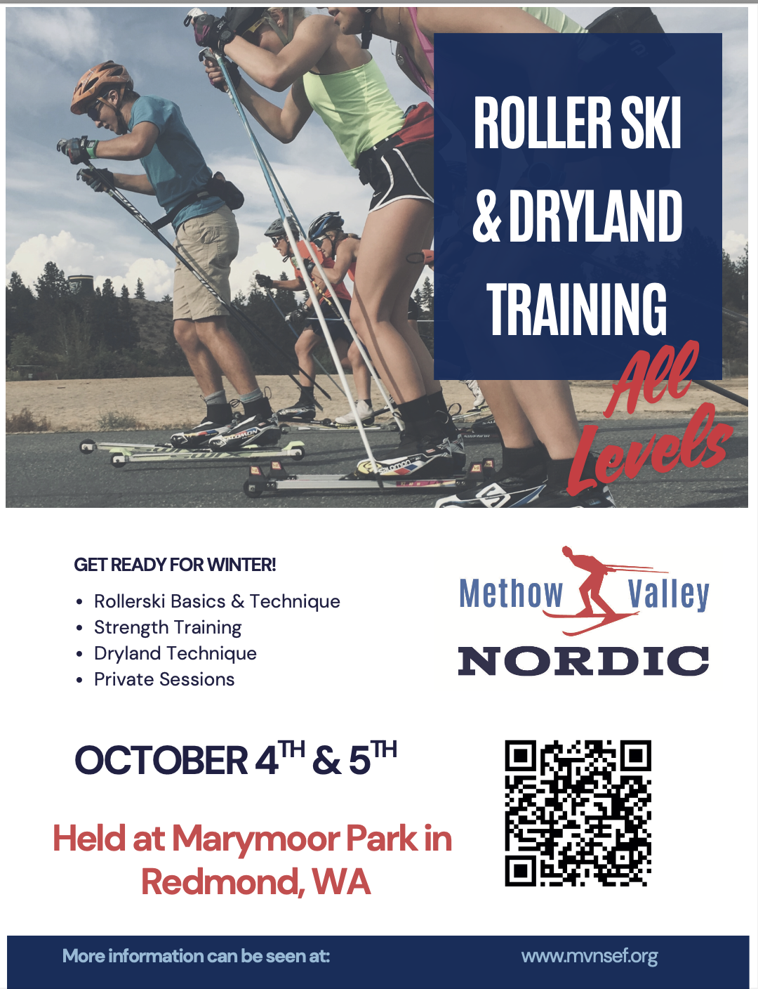 Fall Rollerski & Dryland Training Event at Marymoor Park