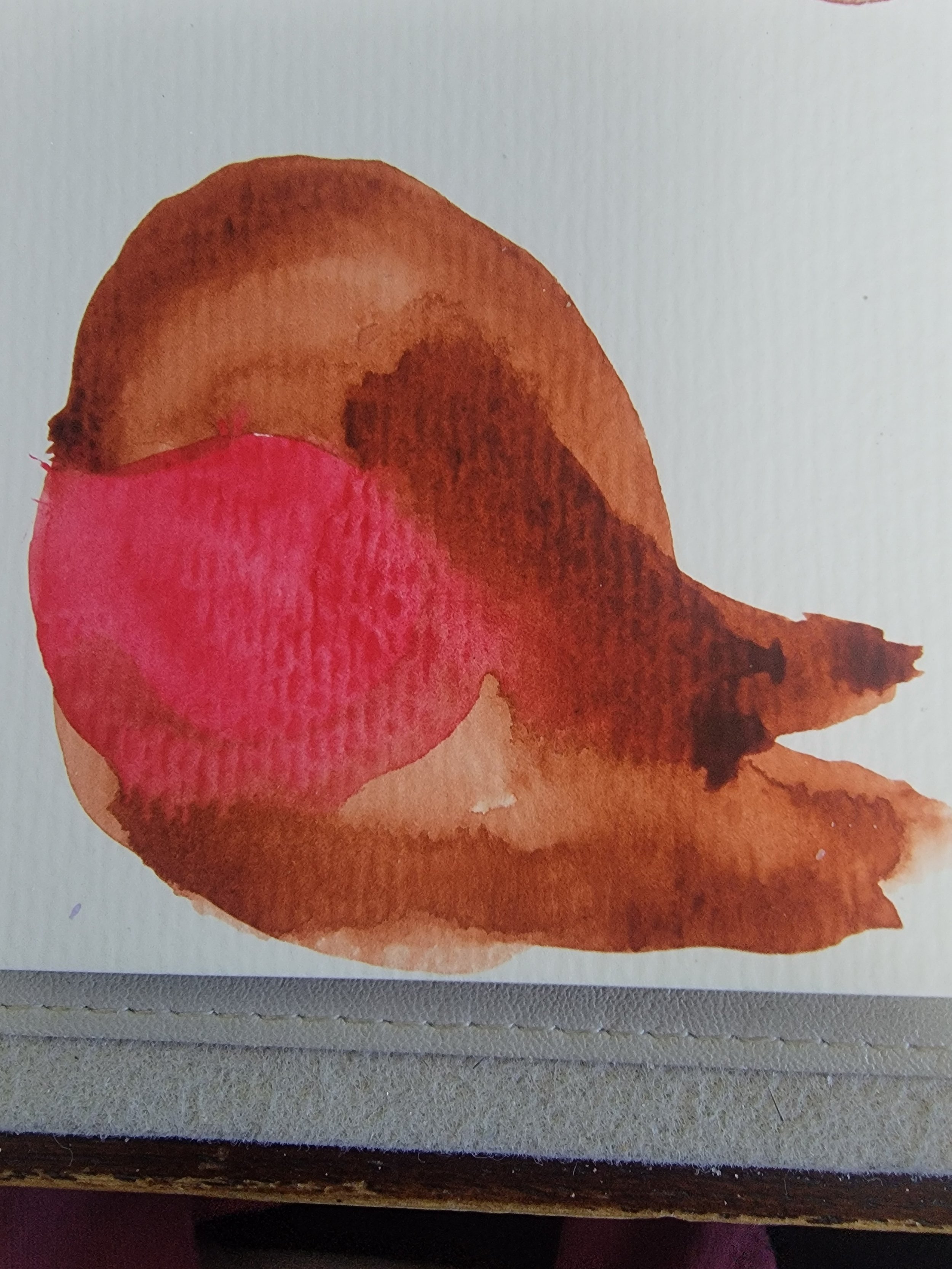 Not enough mixing with the paints