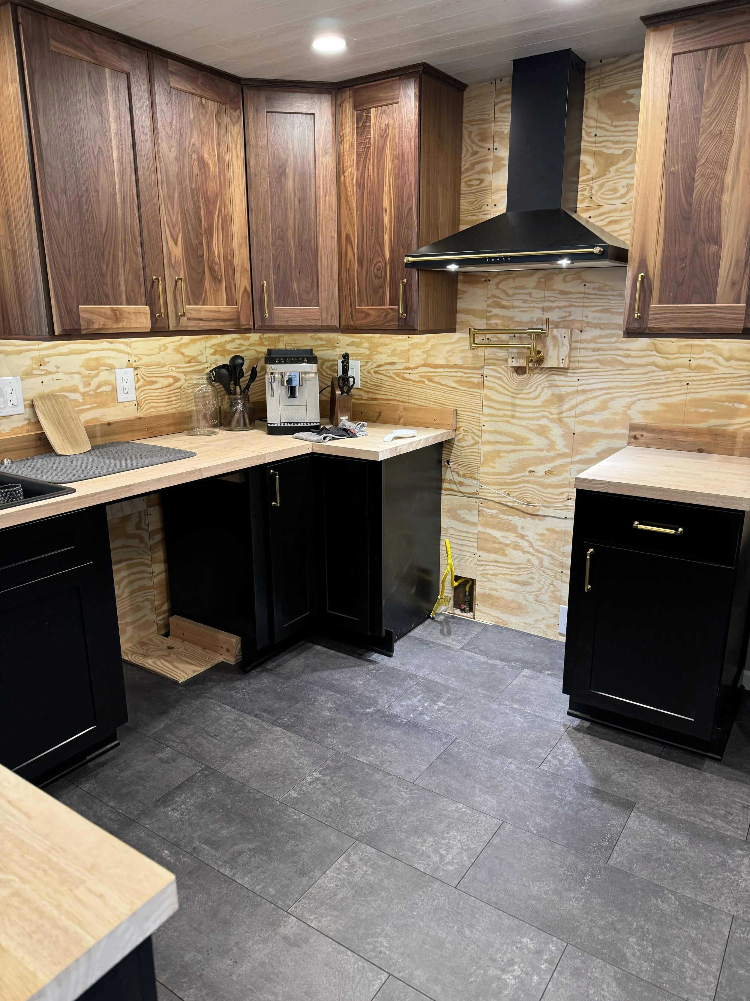 It's coming together... ready for the new appliances!