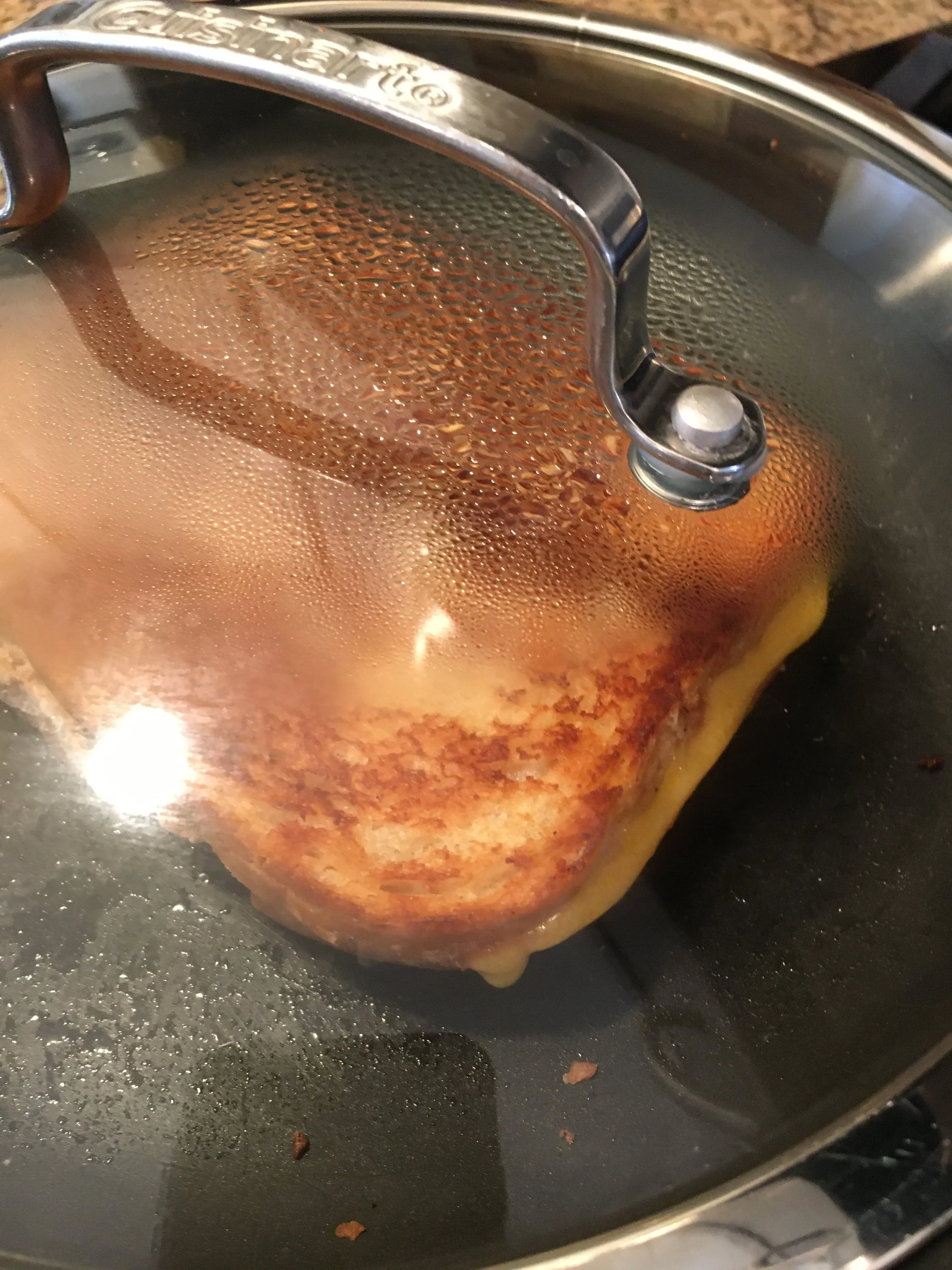 And a good cook ALWAYS must know how to make the perfect grilled cheese sandwich!  It took me a while--and some encouragement to be patient from one of my dearest friends--but I got there.  :)