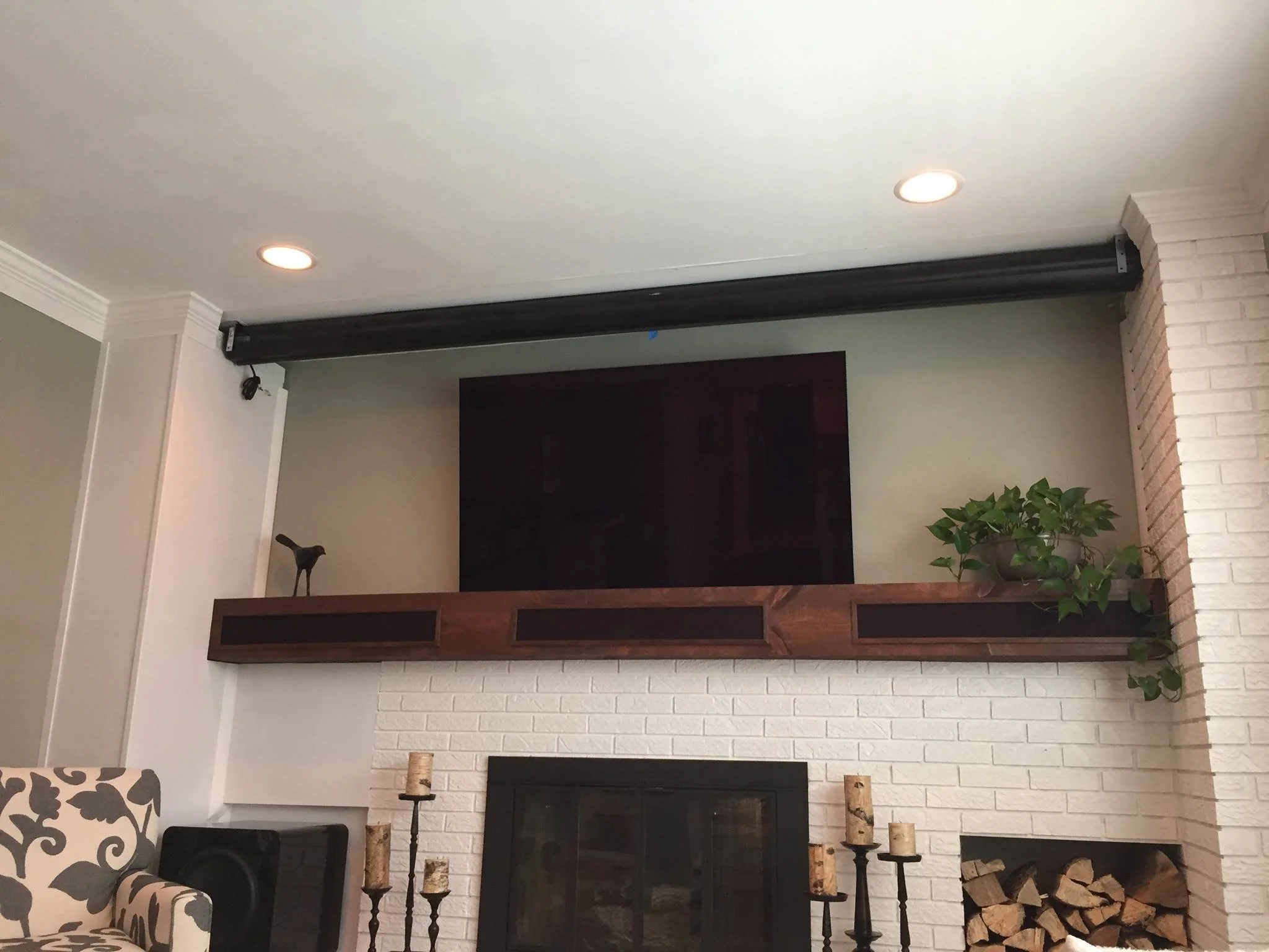 Got it mounted, and ran power to it through the garage attic.