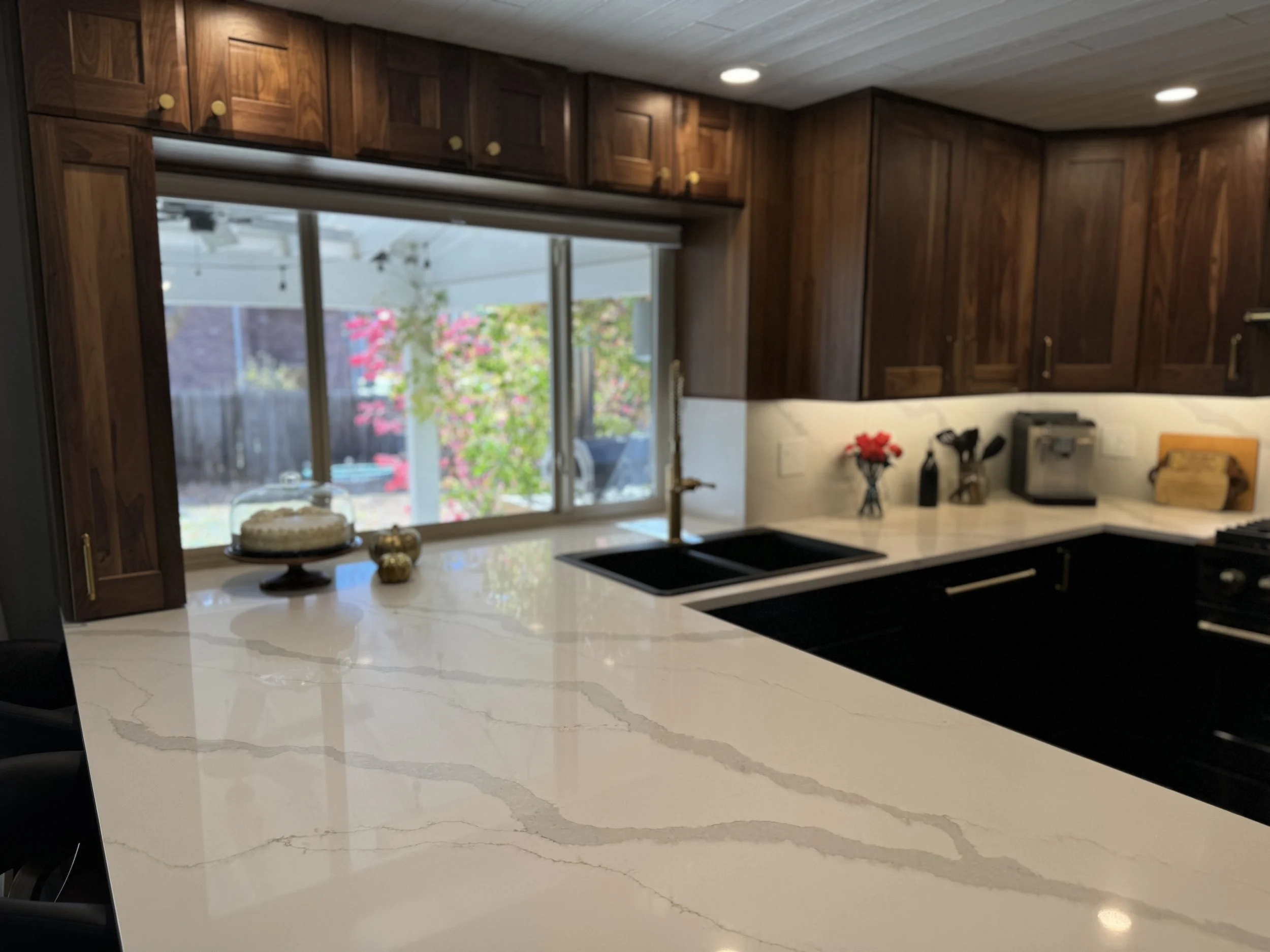 Good shot of the new peninsula--lots of room to cook!