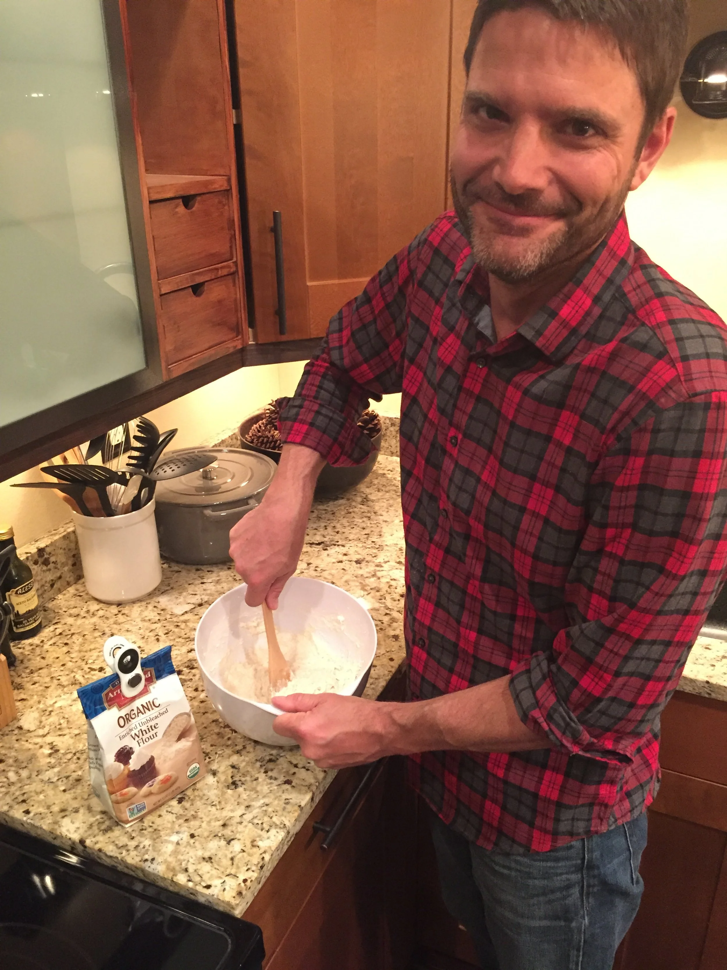 An easy rustic bread--mix up the dough...