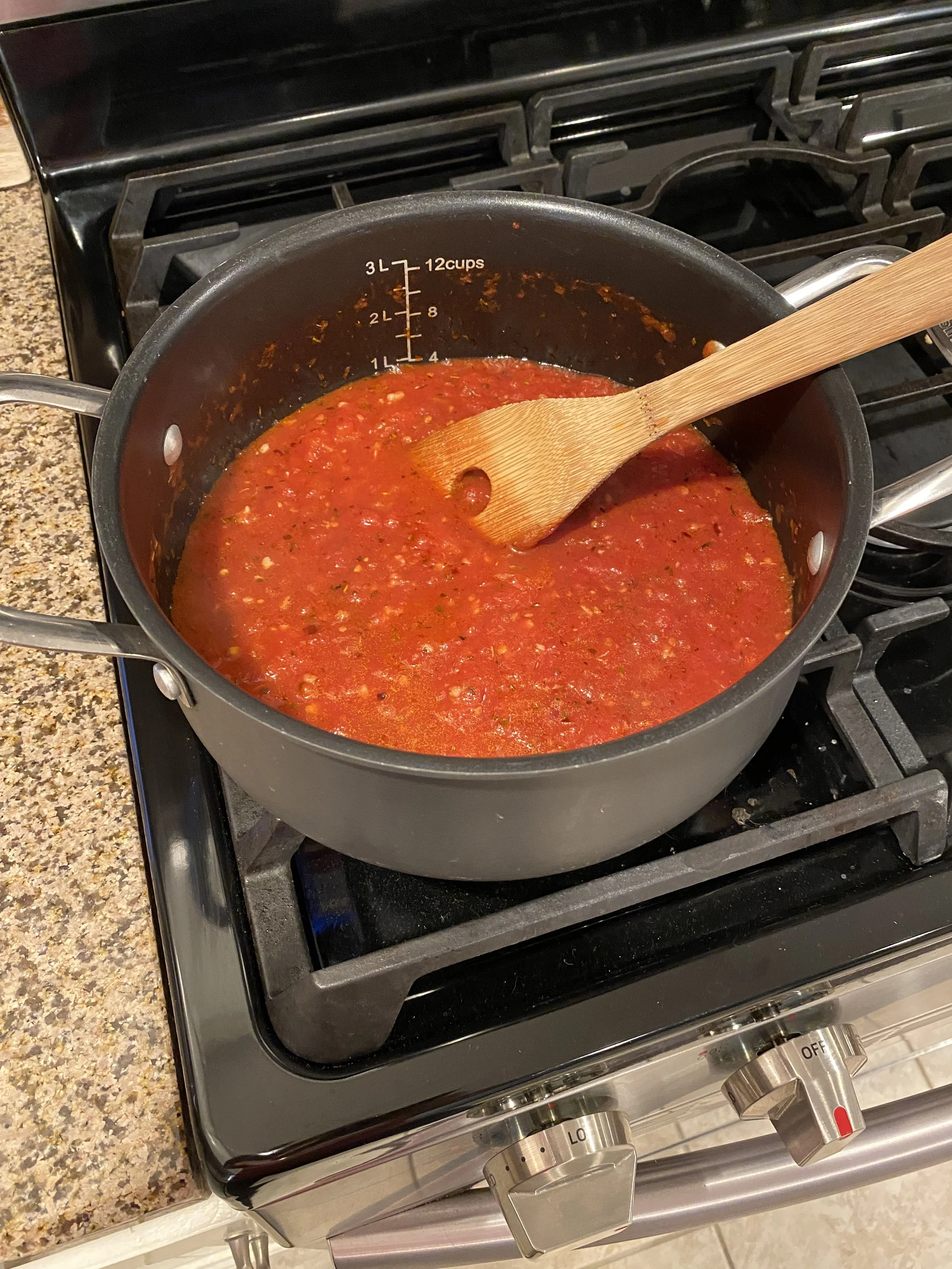 I learned how to make a perfect homemade pasta sauce, too--Marcella Hazan's recipe, with five tablespoons of butter.  No wonder it tastes so good!