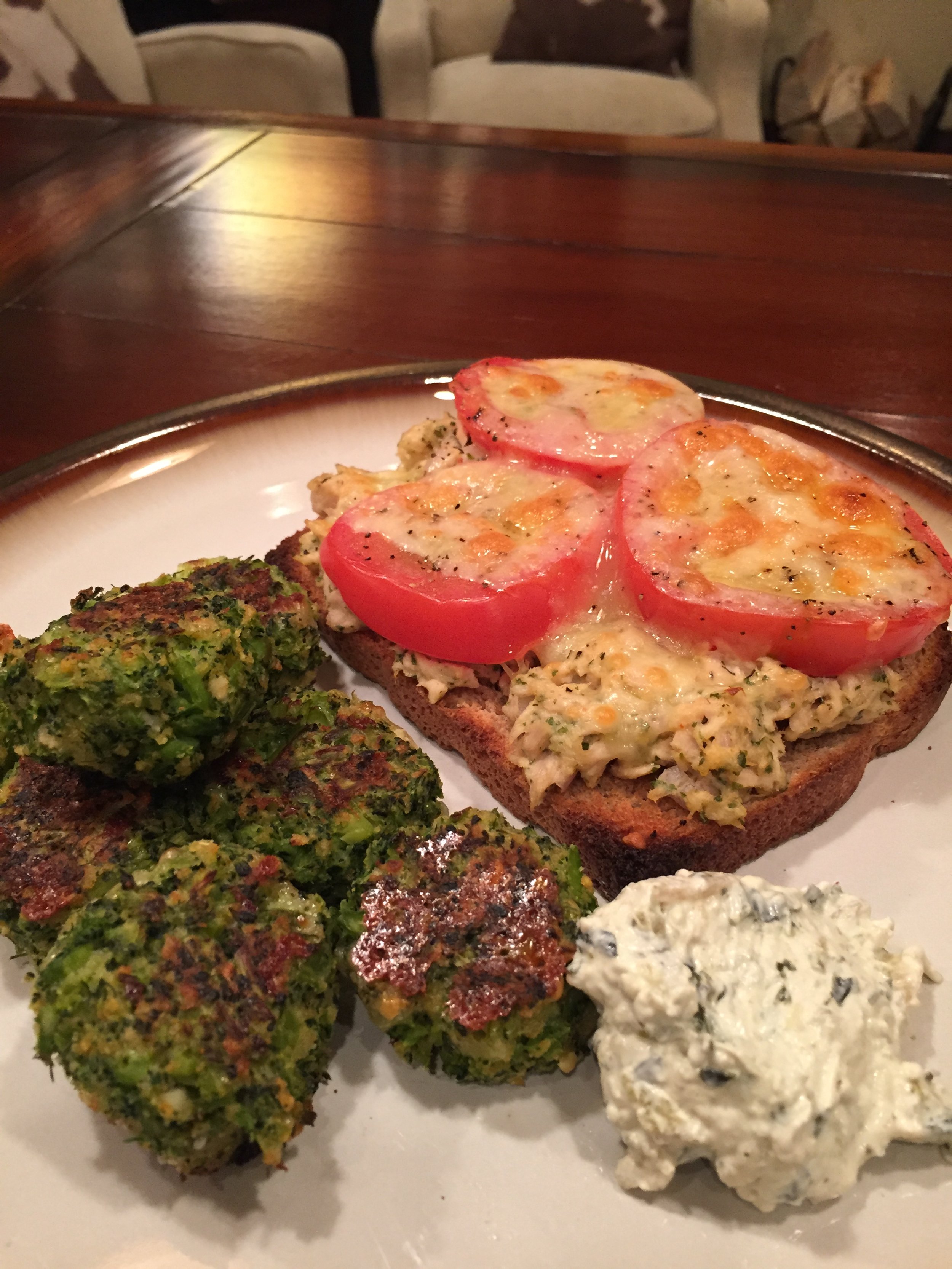 And done!  Paired with an amazing tuna melt and mashed potatoes.