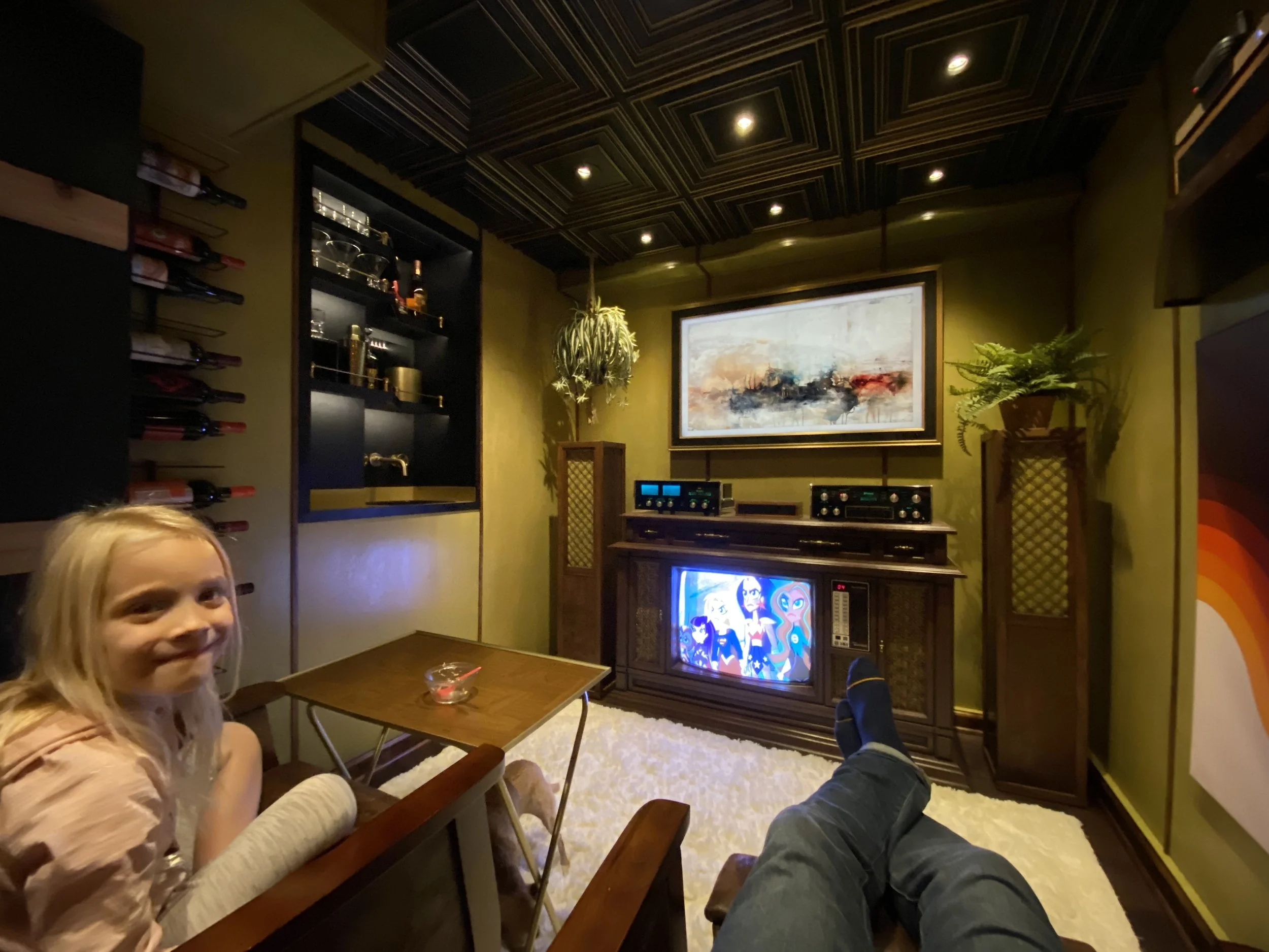 And watching TV like when I was a kid... and sharing that with  my daughter Lily.  Just awesome.  :)