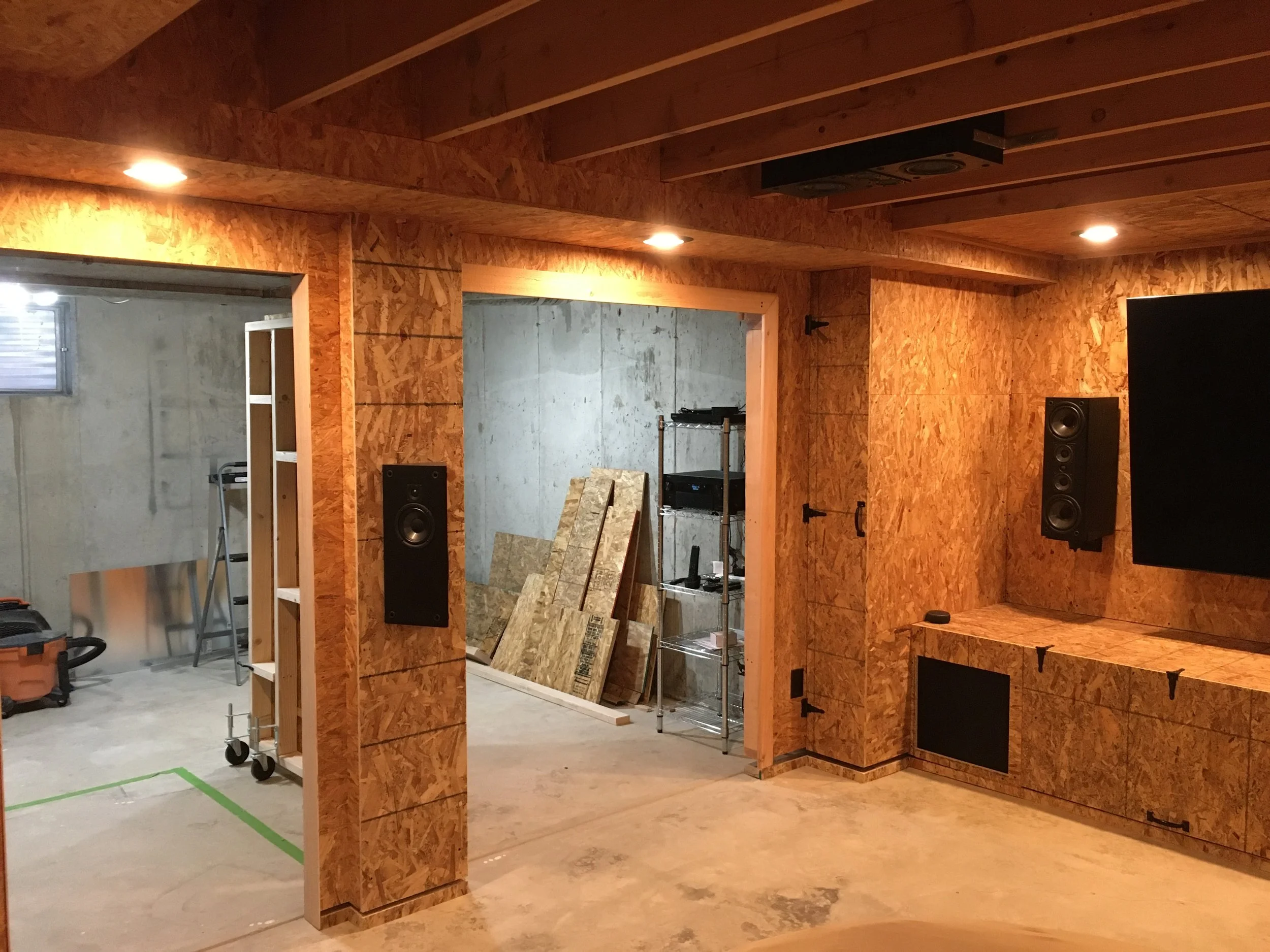 Secret wall entrance to the future secret lounge open...