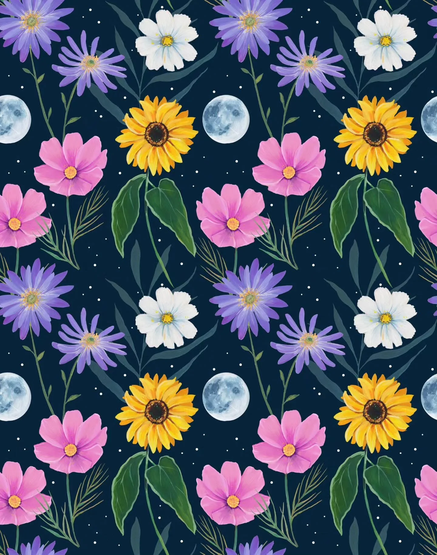 Cosmic Garden✨️💜🌸

Soooooo much fun playing around in Photoshop over the weekend! It has been snowy, icy, and windy all weekend, so lots of time to work on my book (I have a lot of art to scan and edit). 

I decided to randomly create this pattern 