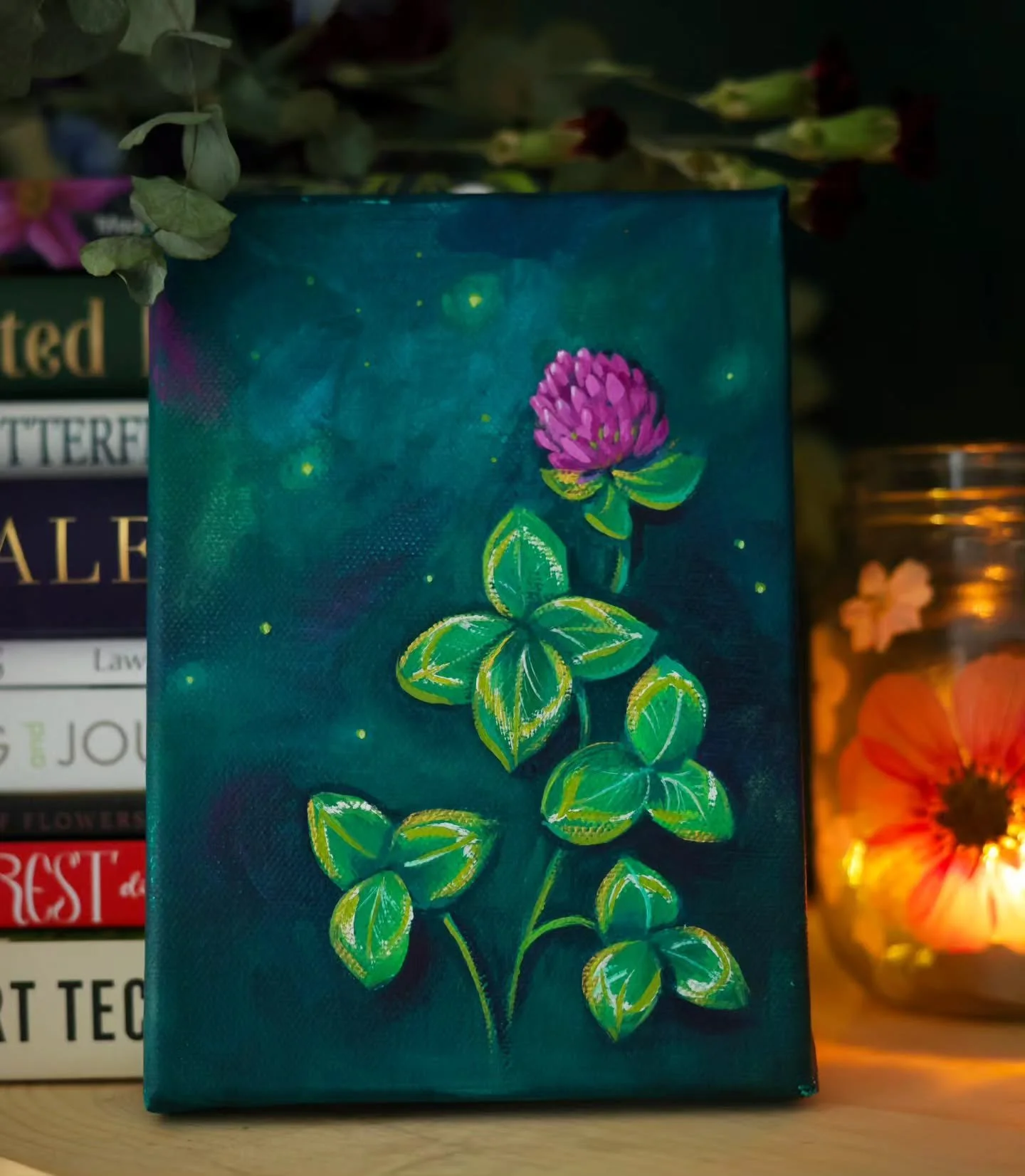 May luck be your friend in whatever you do, and may trouble be always a stranger to you 🍀
.
.
#stpaddysday☘️
#cloverart 
#clovers