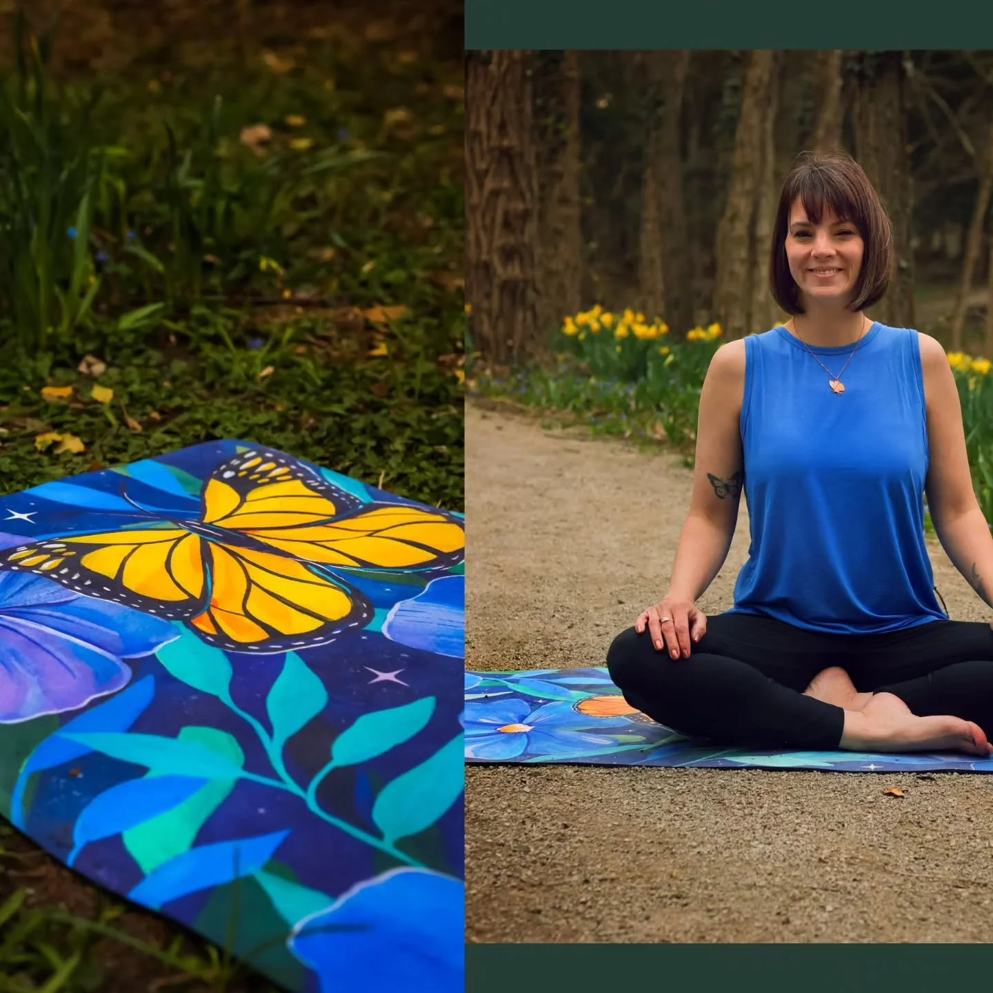 Collaboration with @bigravenyogamats ✨️🦋🧘&zwj;♂️
.
If you love yoga, whimsical and lush nature inspired art and super soft and luxurious mats for your practice- these are perfect for you! I love mine and use it everyday! ✨️🦋🧘🏻&zwj;♀️
.
You can w