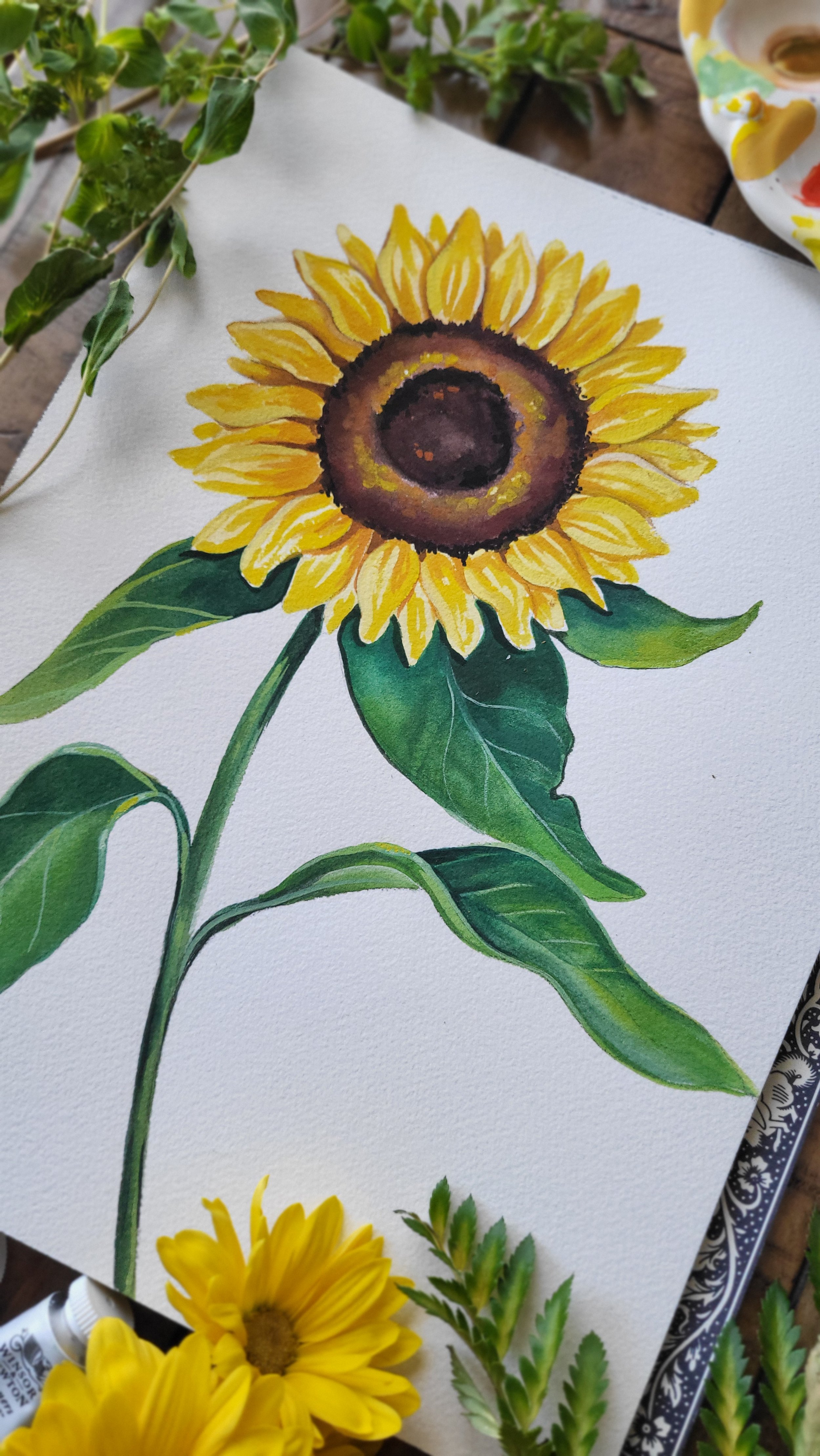 sunflower painting