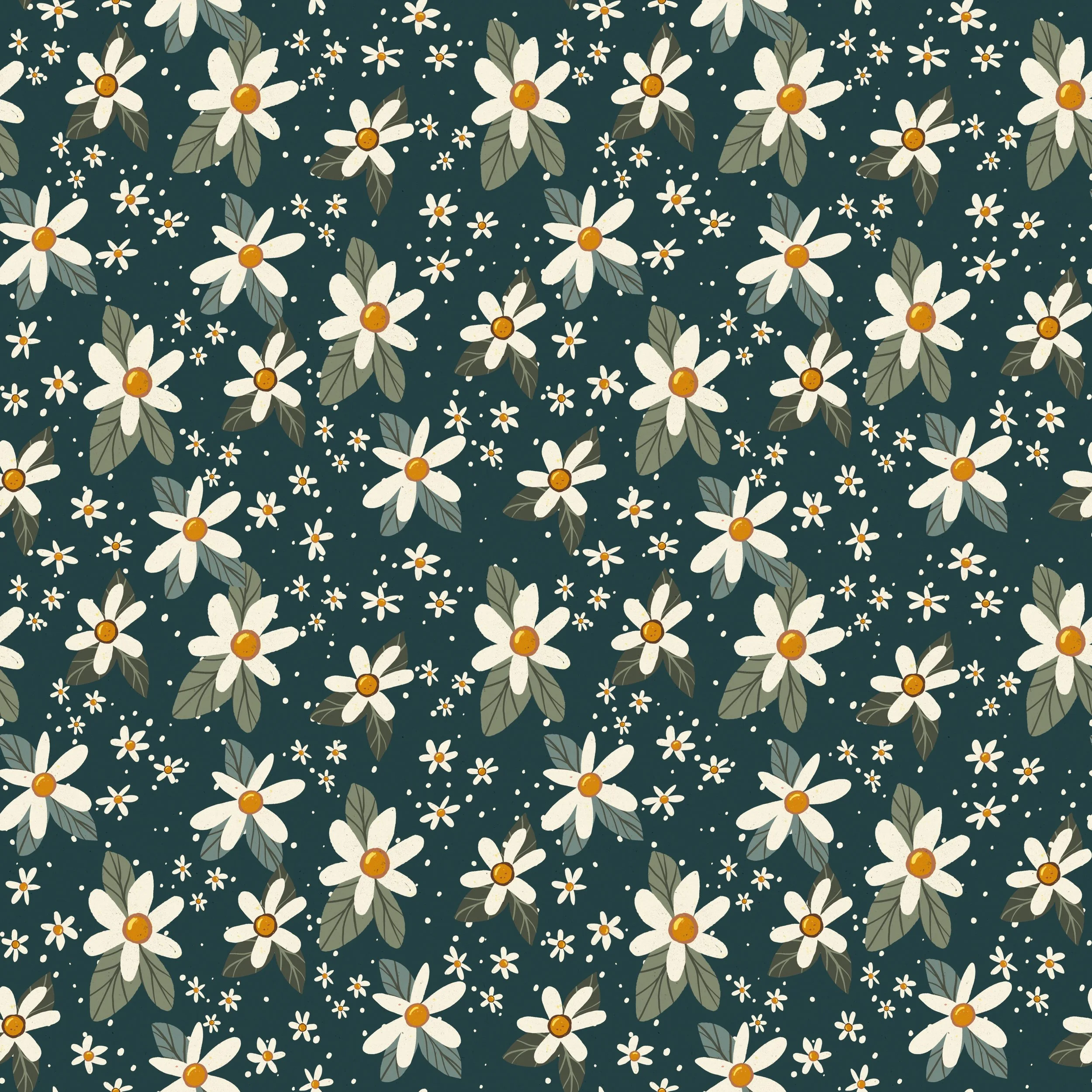 Daisies Big Pattern teal.jpg