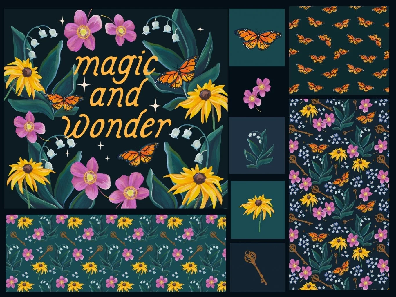 magic and wonder pattern design maria overlay
