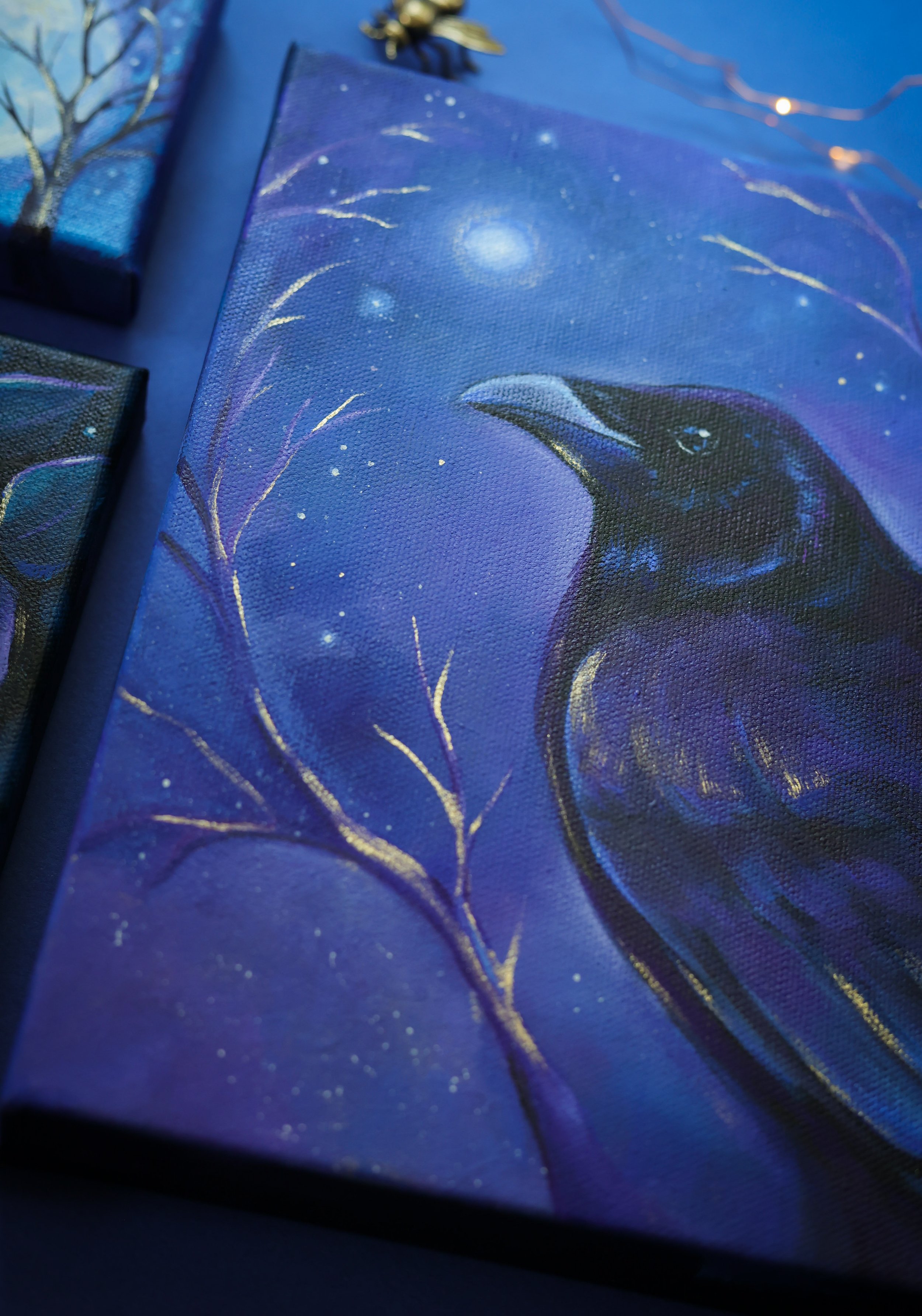 Crow art painting