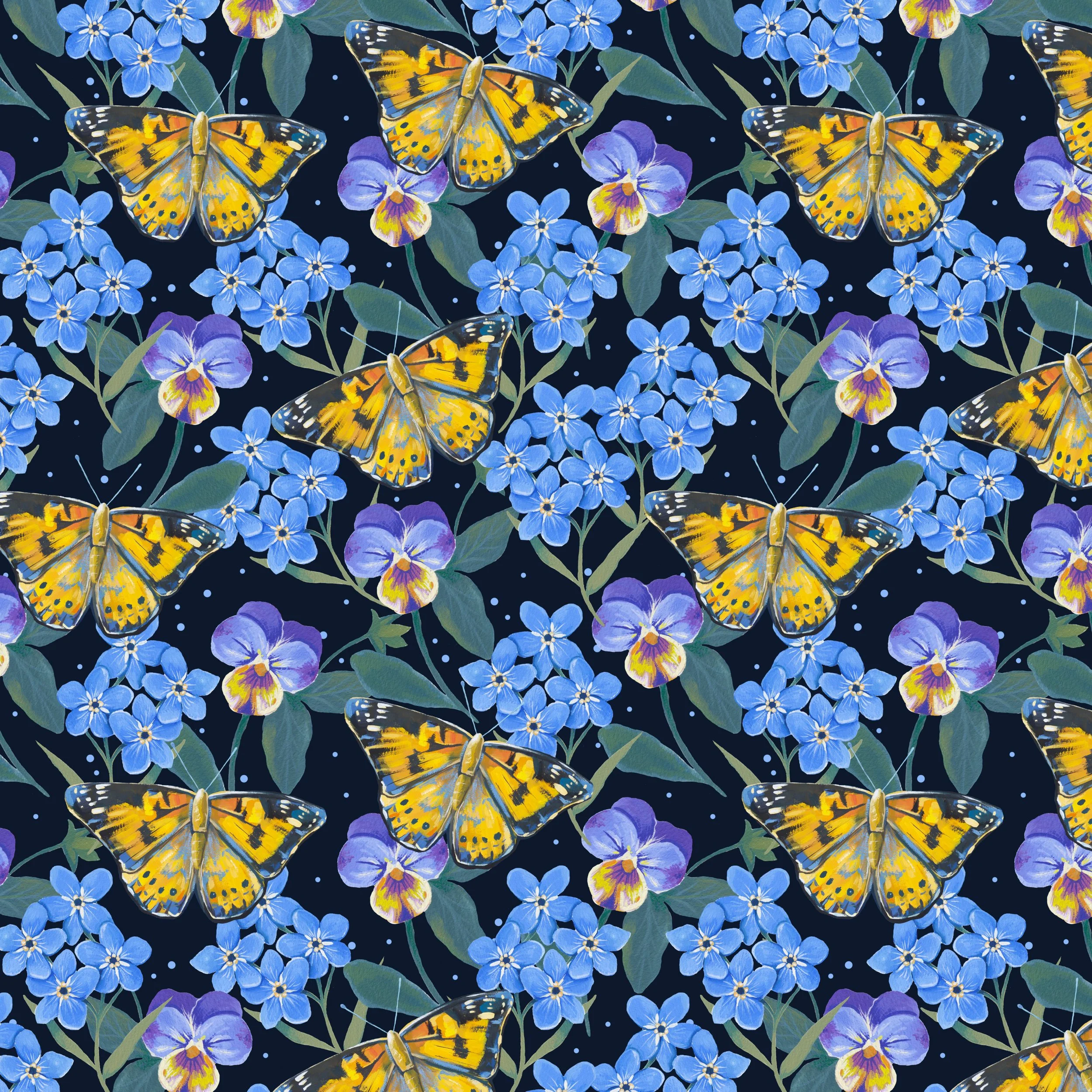 the lady and the moon pattern
