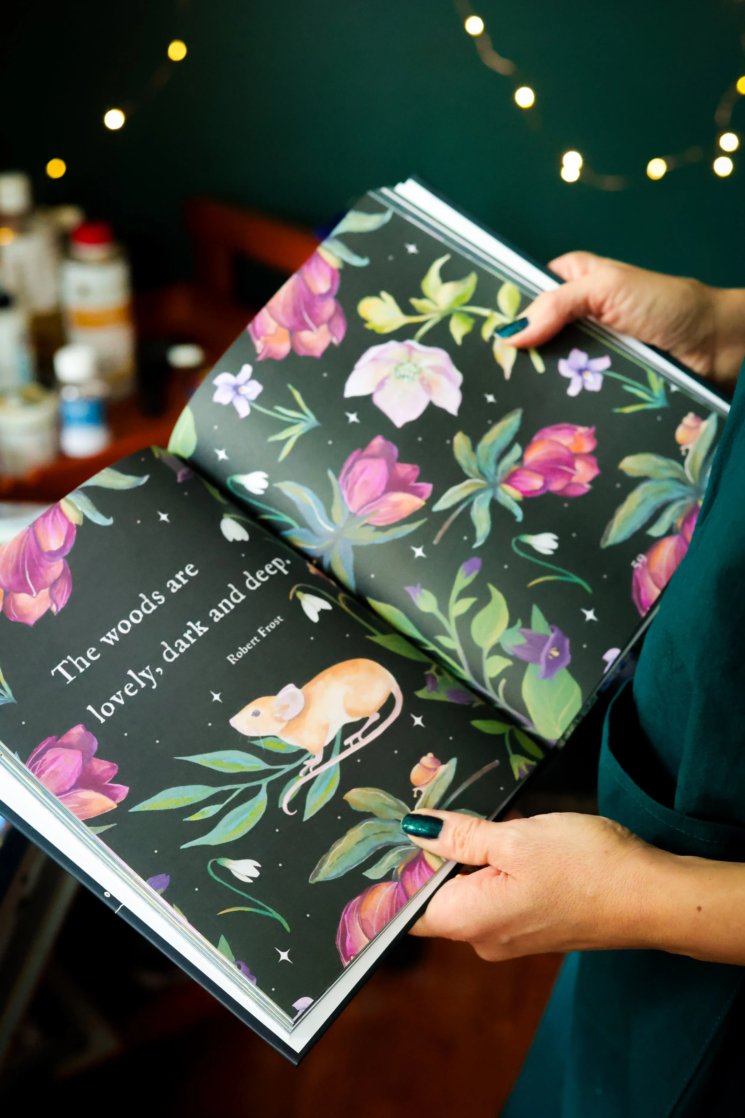 inside of the magic of flowers book