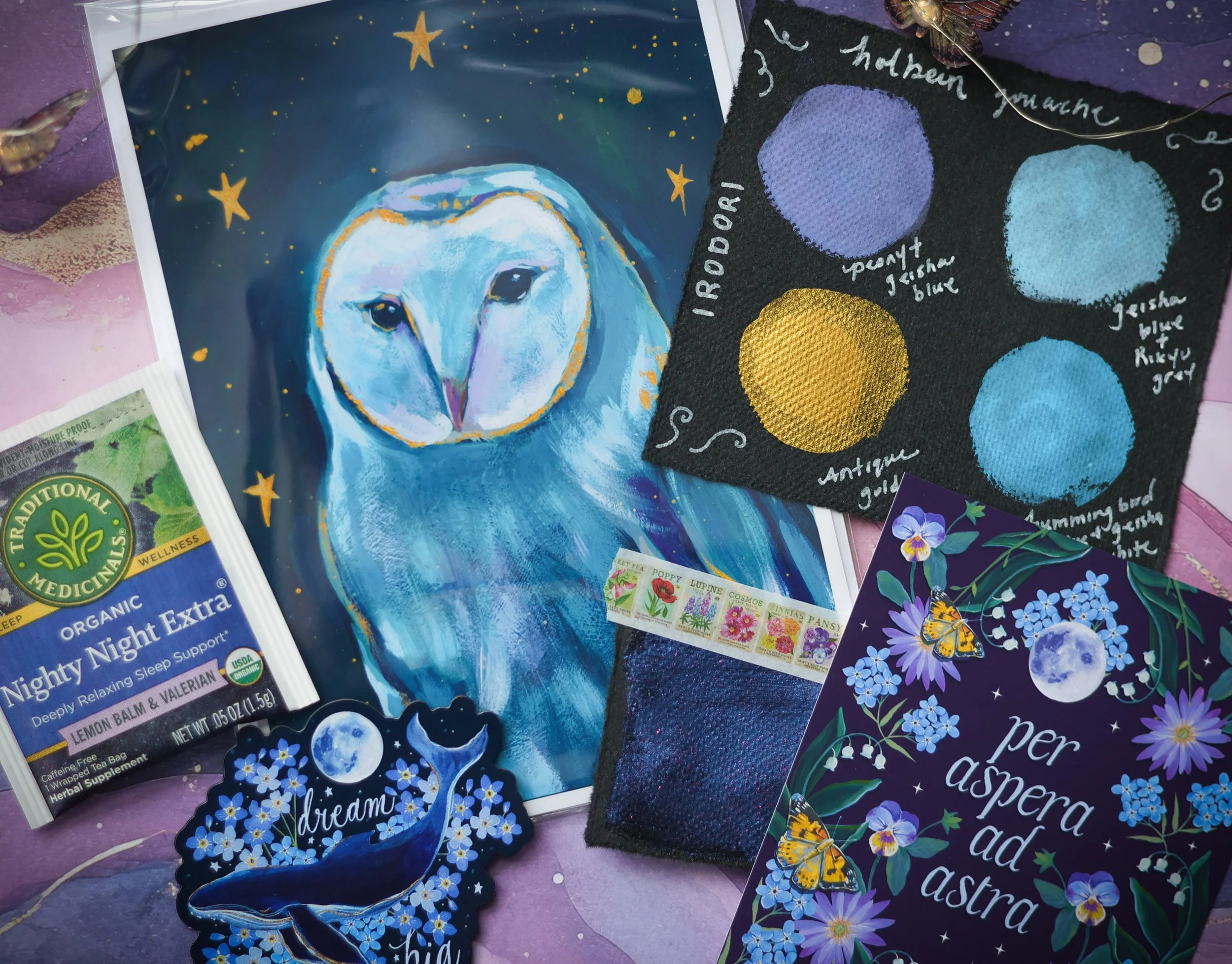 card print magnet and color swatches