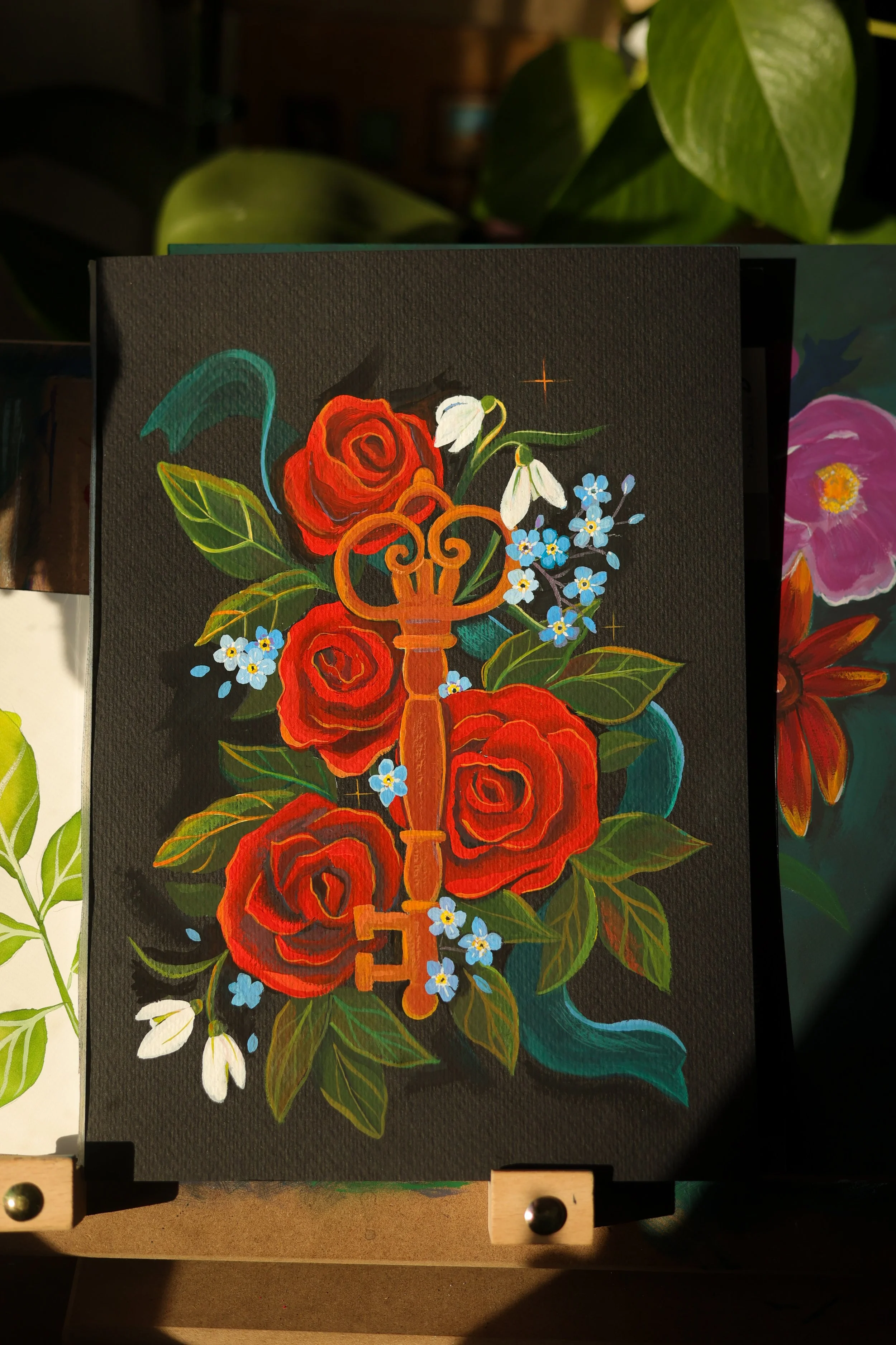 Secret Garden Inspired Painting