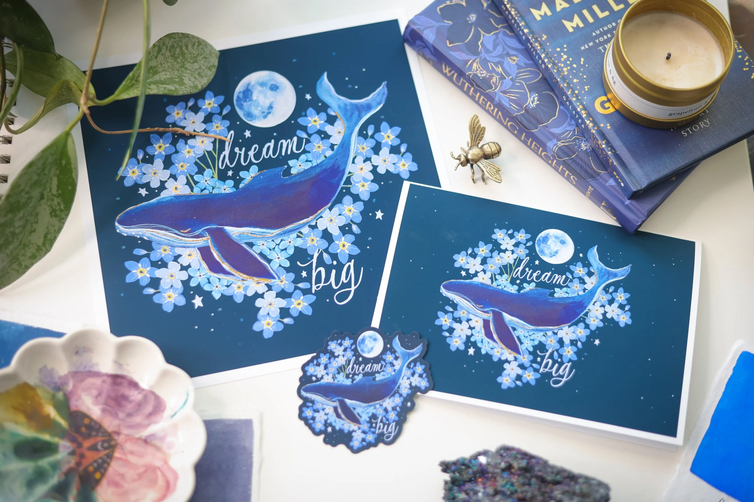 Gift Set| Dream Big| Print, Card and Magnet 🐋