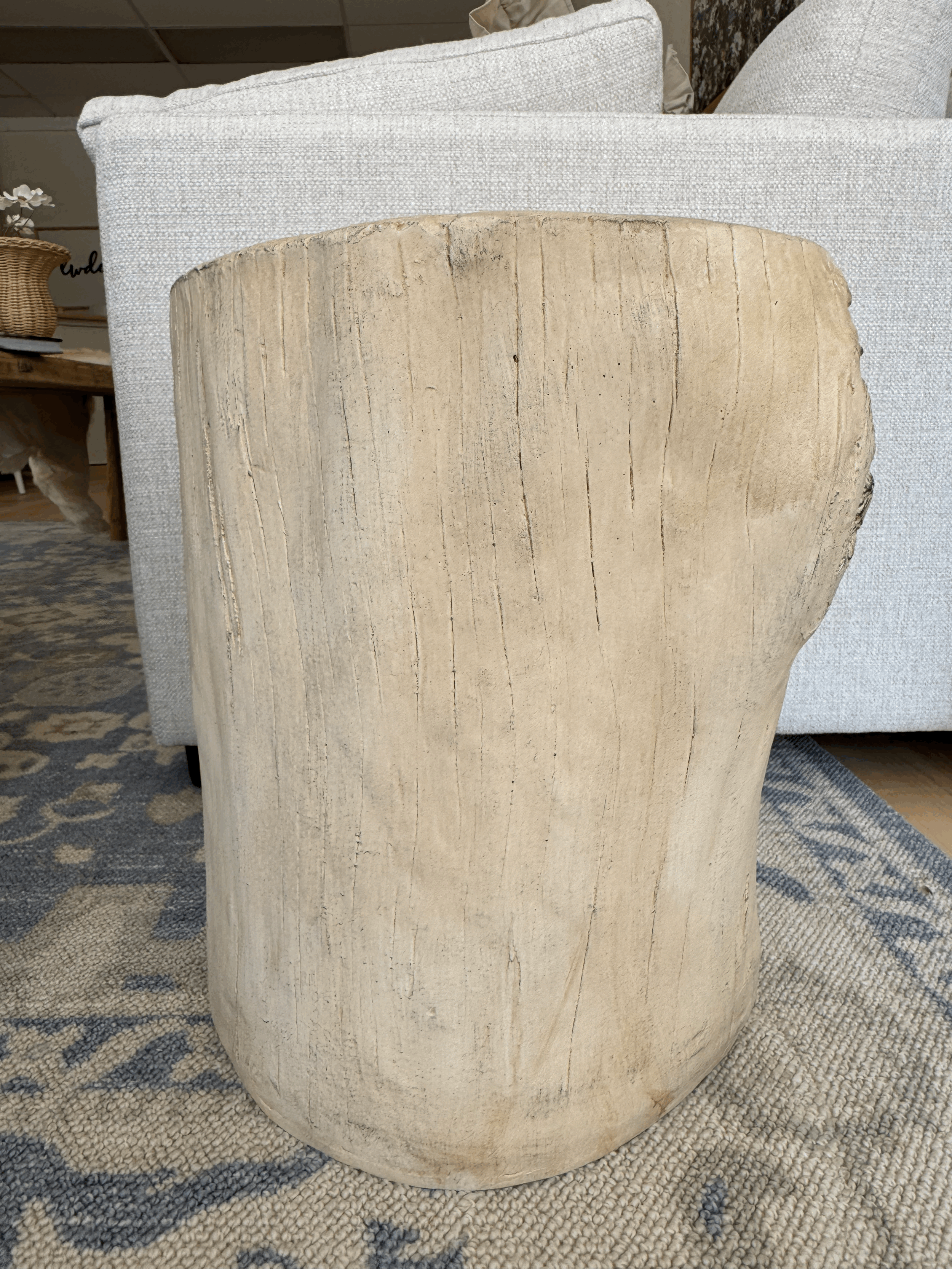 stump side table
