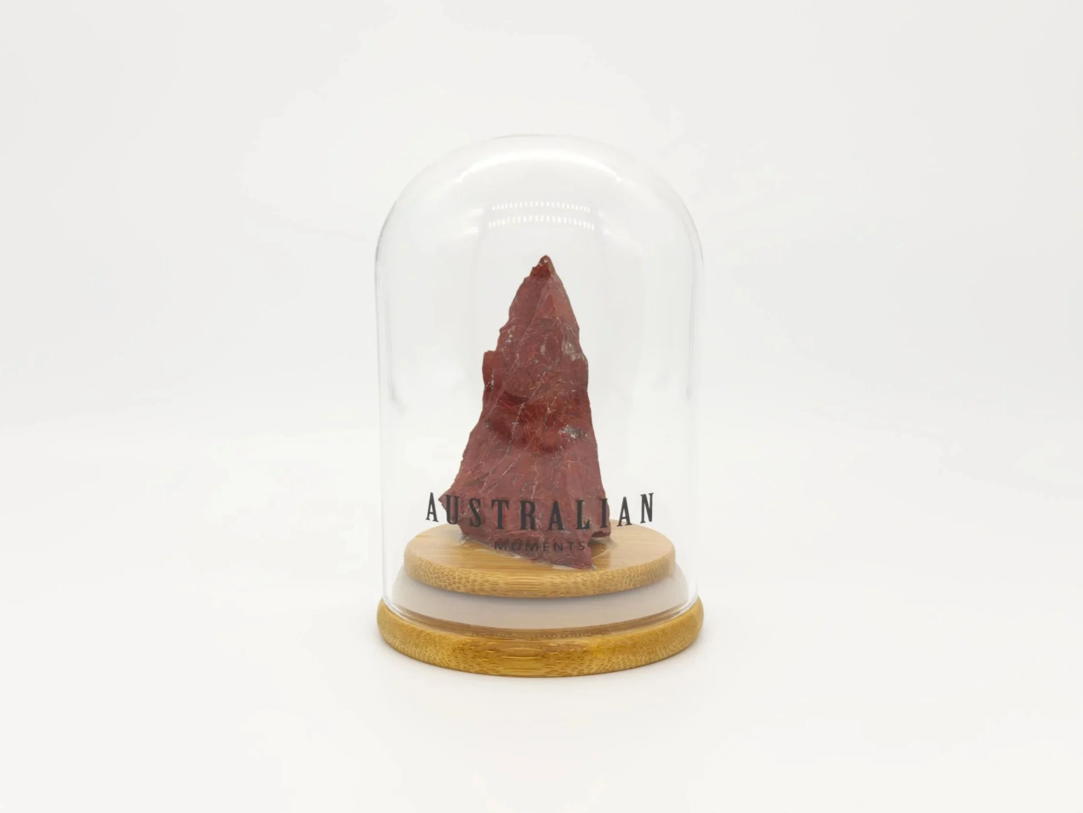 Snakeskin jasper chunk in glass jar