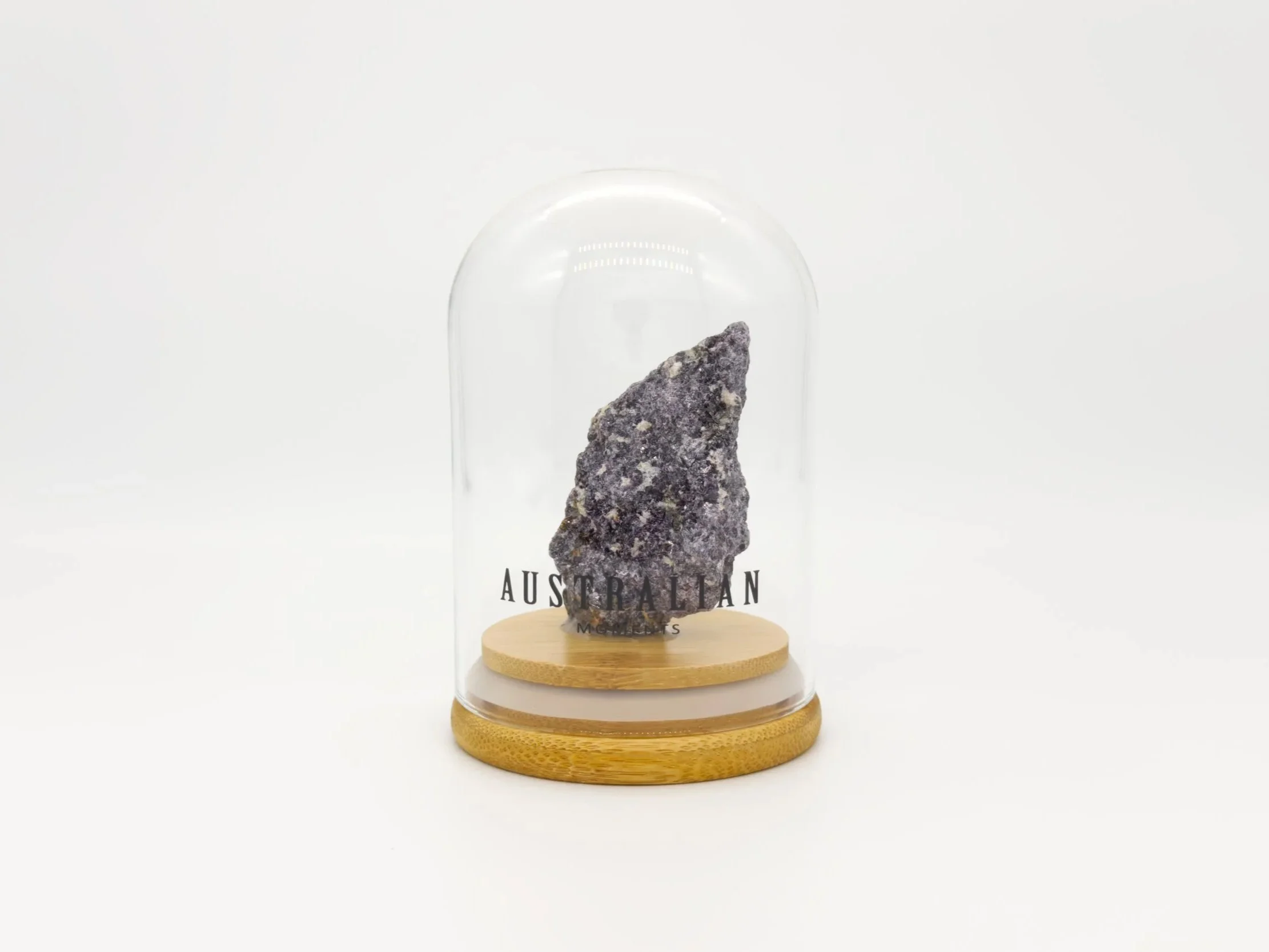 Trilithionite chunk in glass jar