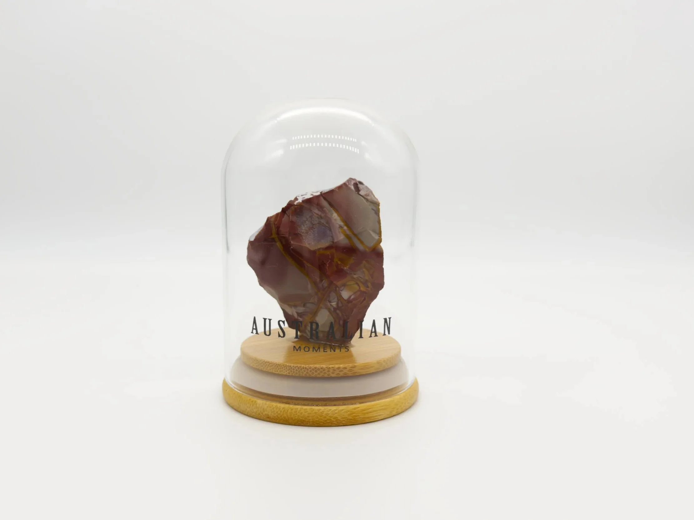 Munjina stone chunk in glass jar
