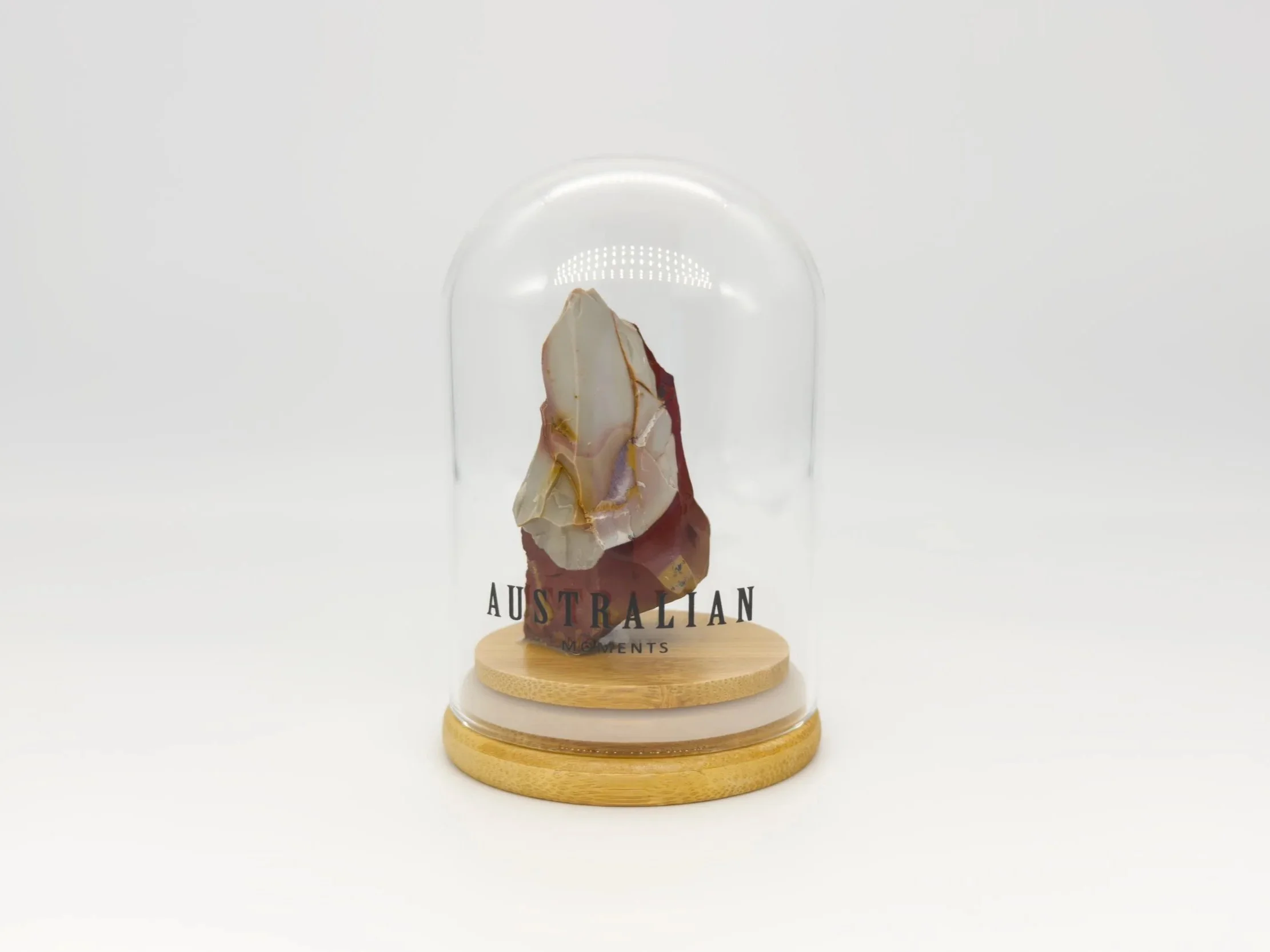 Munjina stone chunk in glass jar