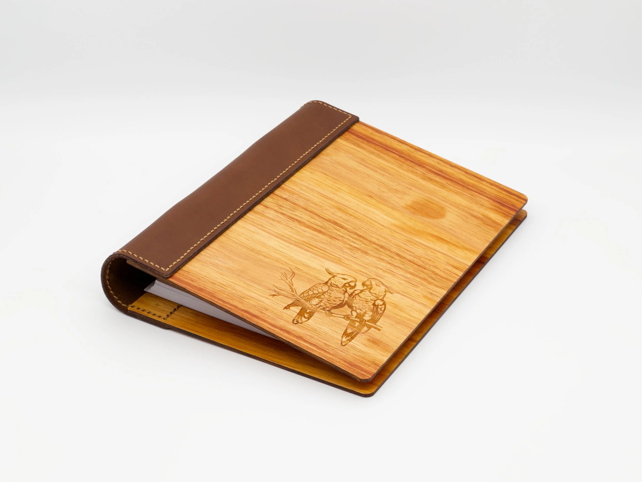 Cocaktoo Engraved Leather Bound Journal